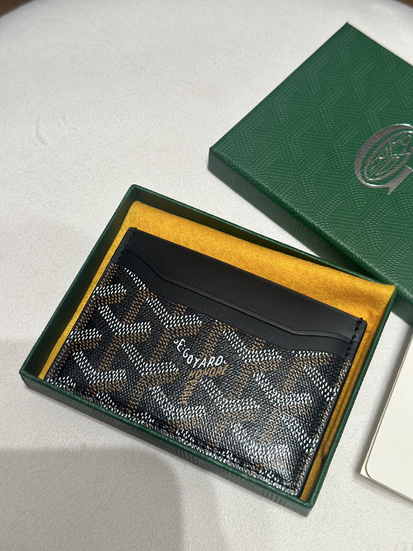 Goyard Card Bag Black