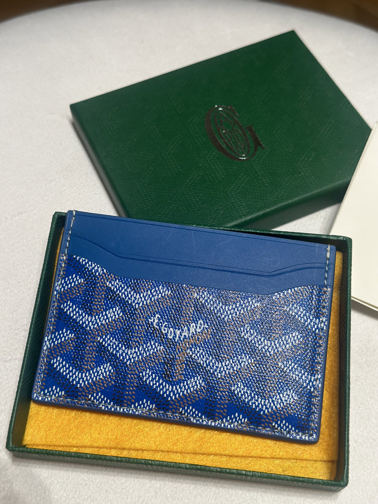 Goyard Card Bag Blue