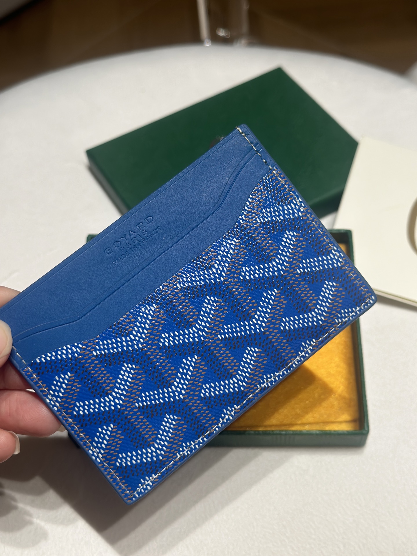 Goyard Card Bag Blue