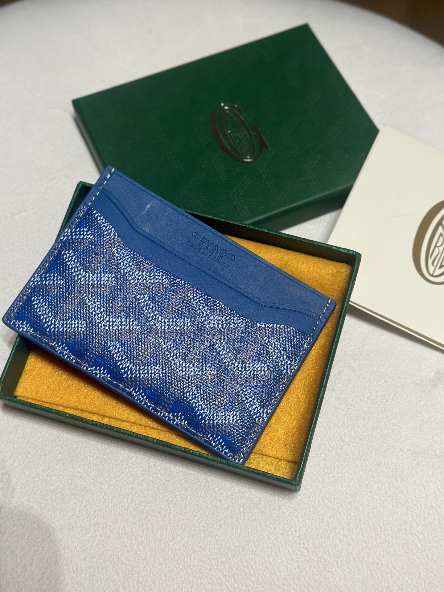 Goyard Card Bag Blue