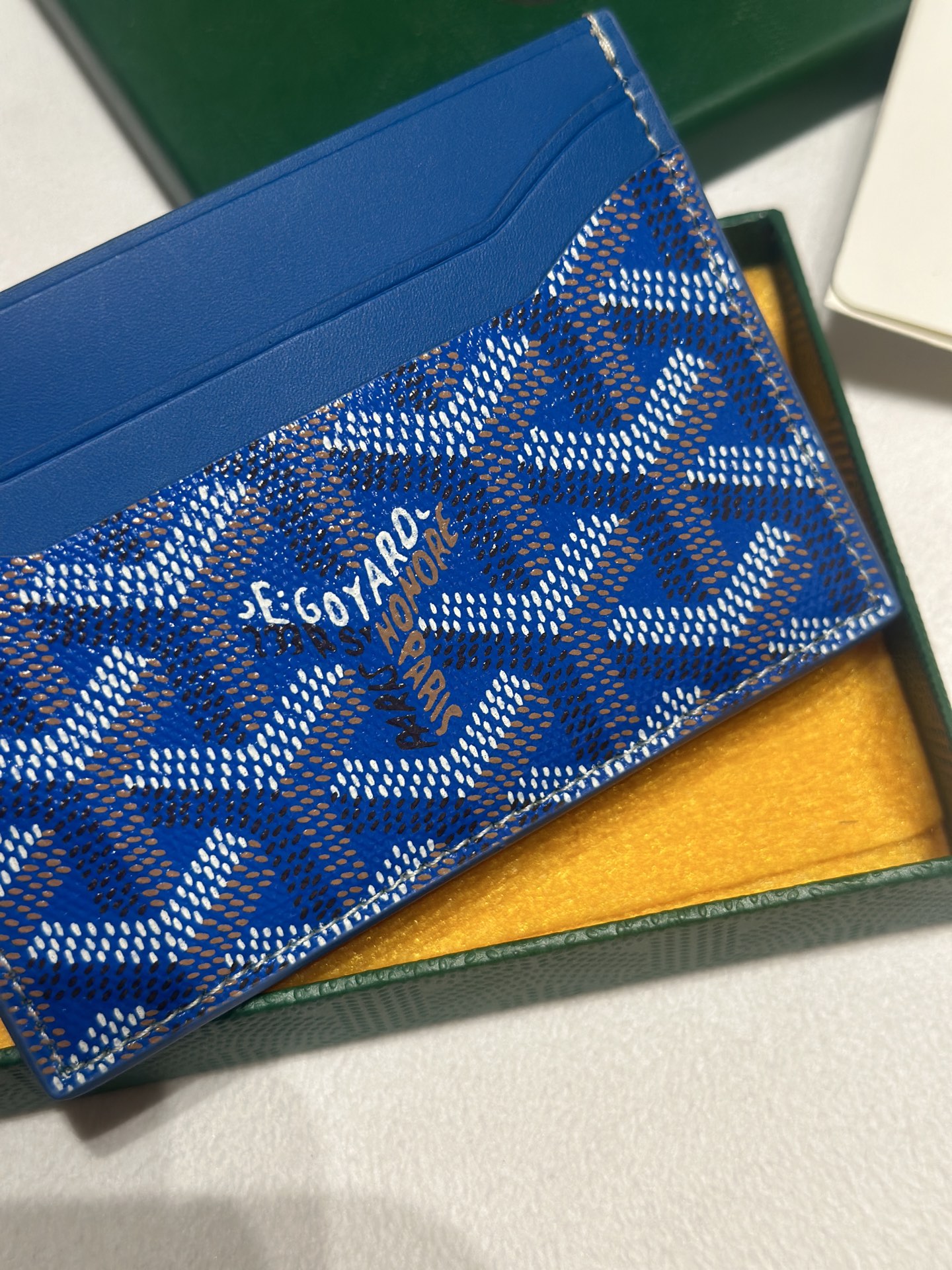 Goyard Card Bag Blue