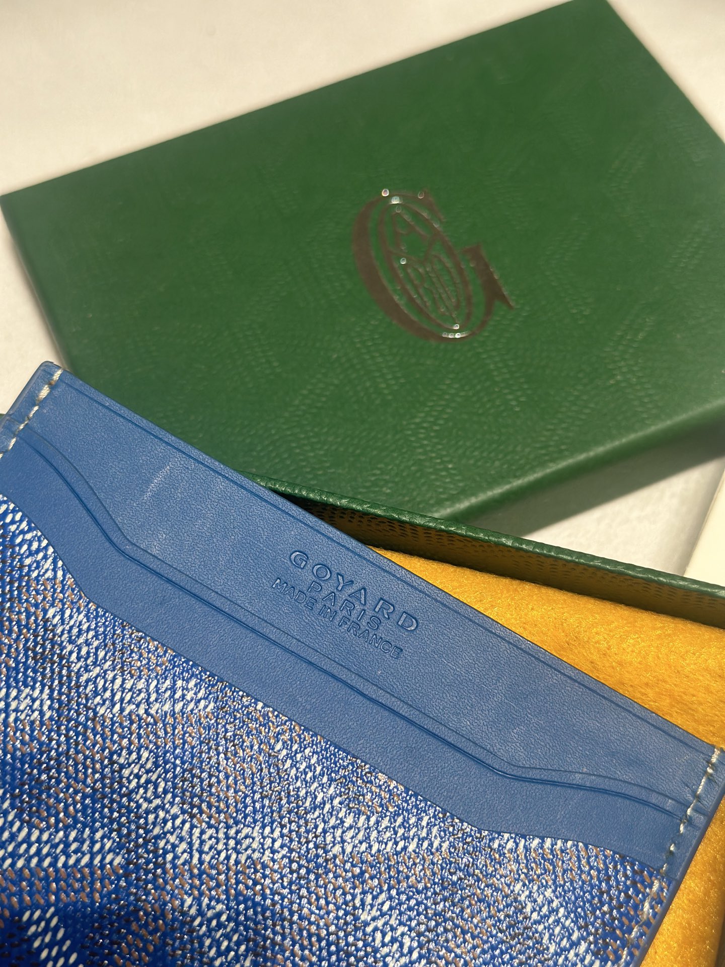 Goyard Card Bag Blue