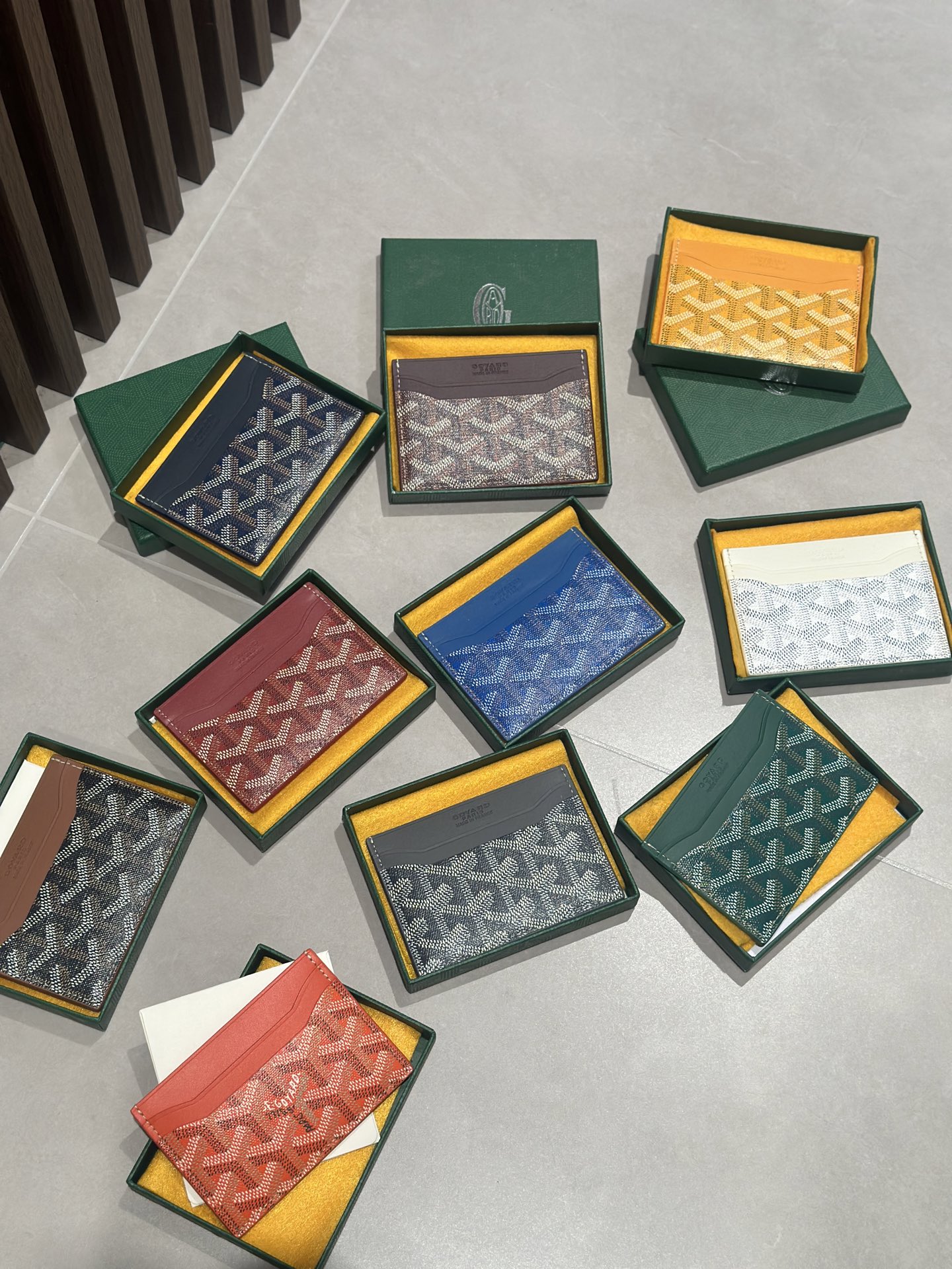 Goyard Card Bag Coffee