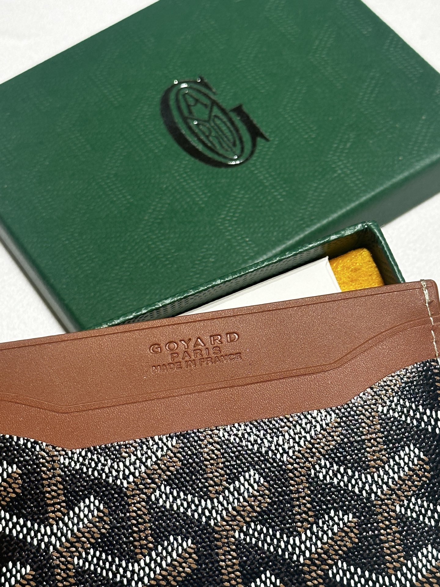 Goyard Card Bag Coffee