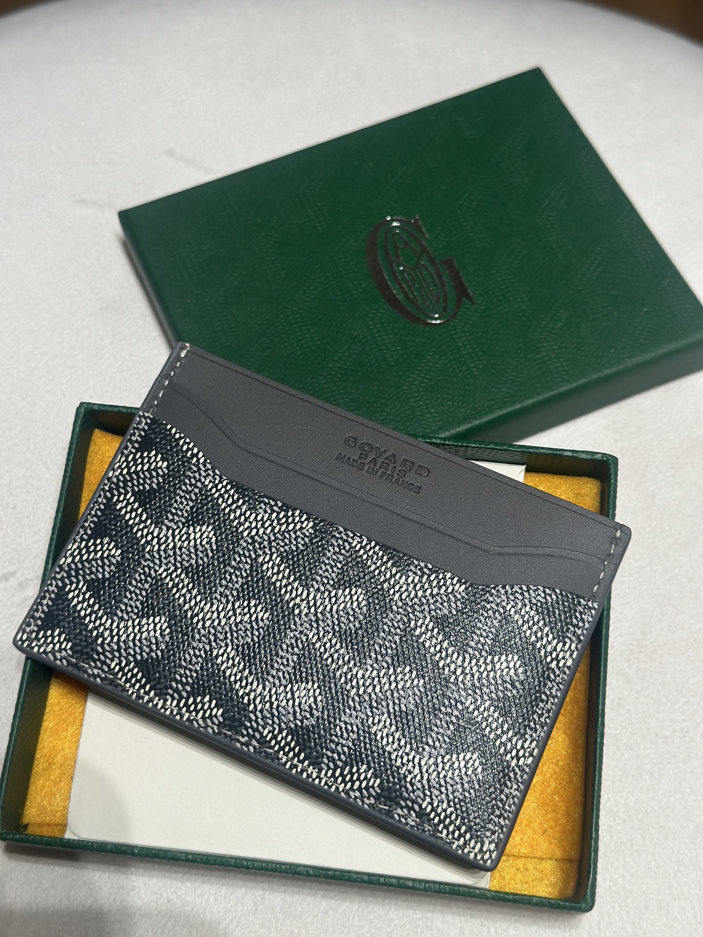 Goyard Card Bag Dark Gary