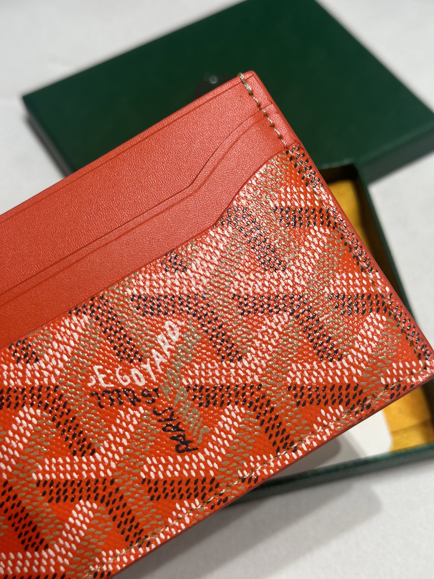 Goyard Card Bag Dark Orange