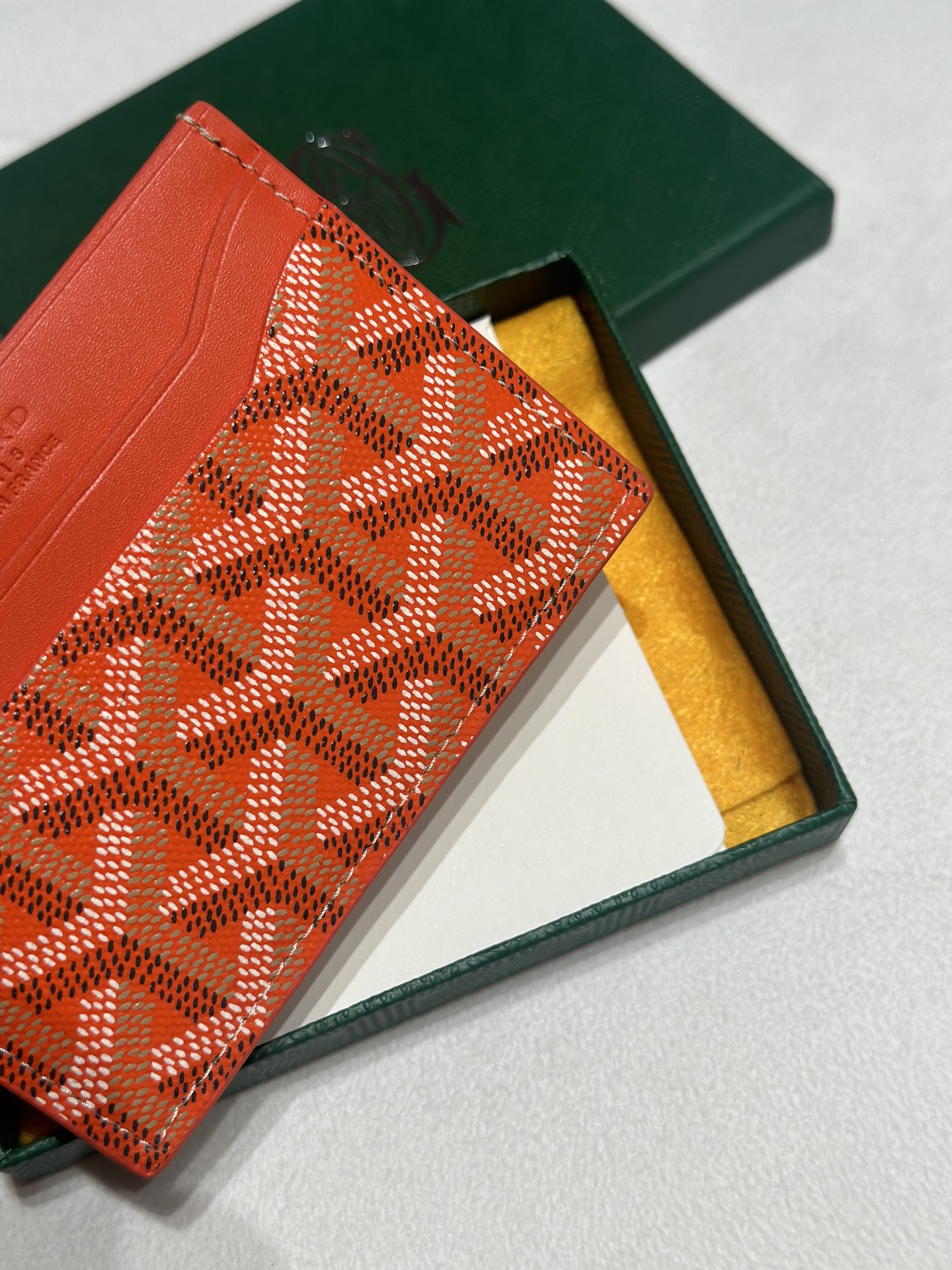 Goyard Card Bag Dark Orange