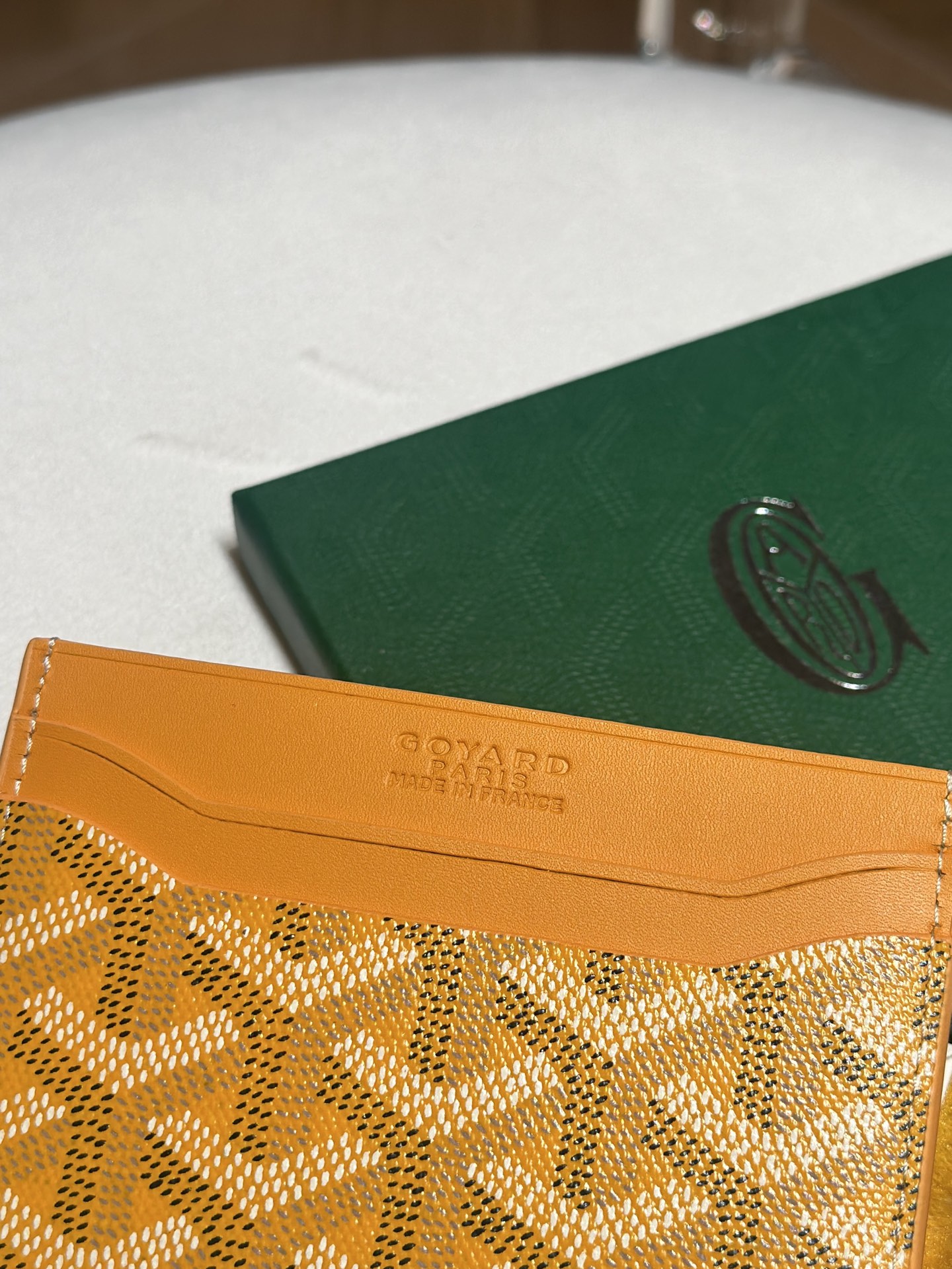 Goyard Card Bag Dark Yellow