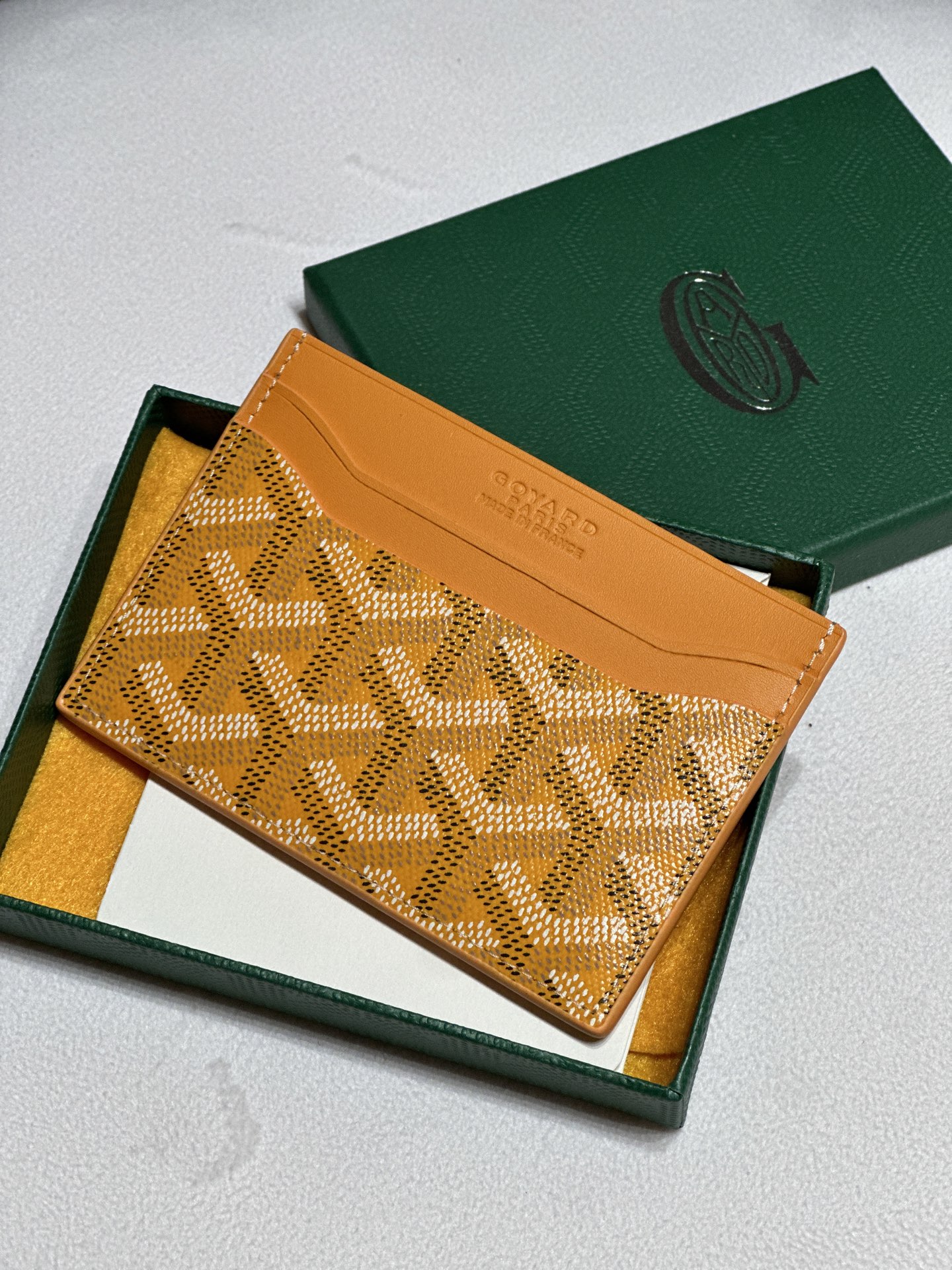 Goyard Card Bag Dark Yellow