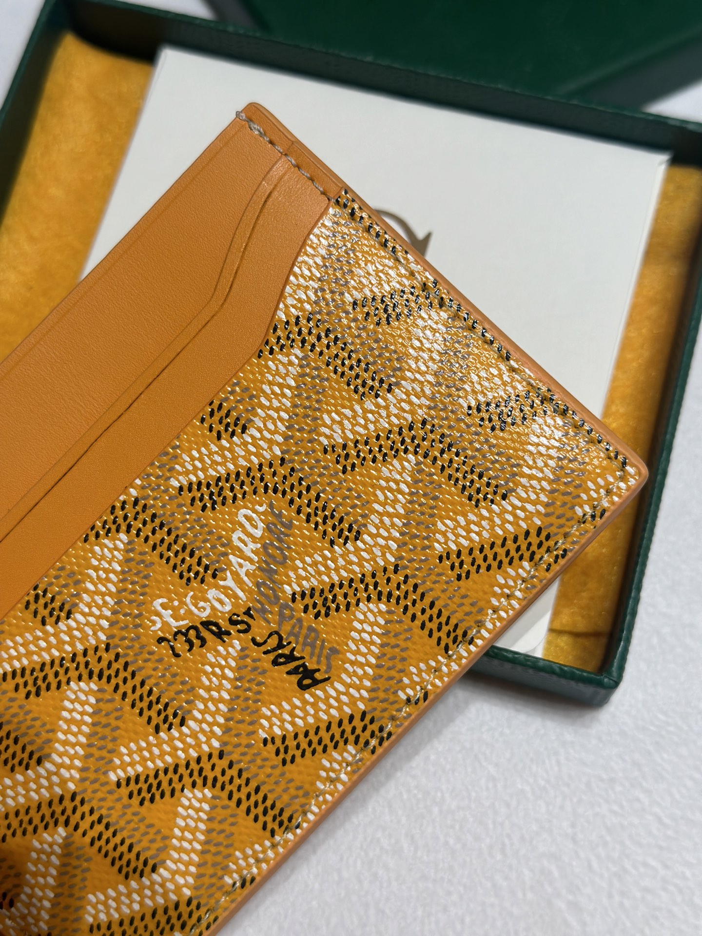 Goyard Card Bag Dark Yellow