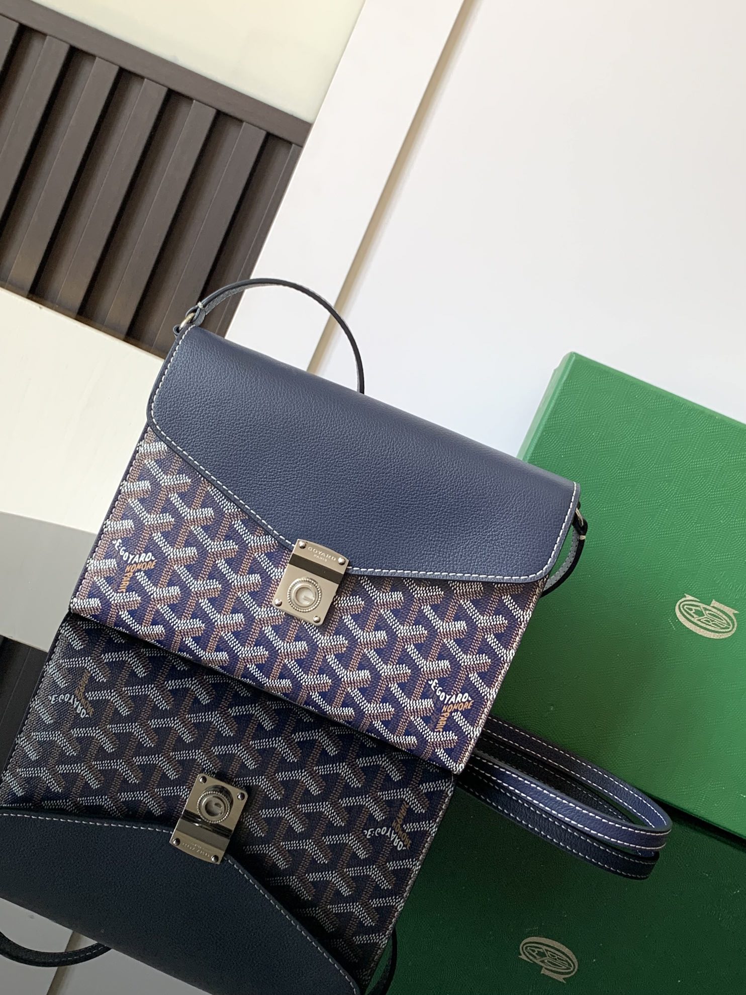 Goyard Chypre Wallet-Pouch Dark Navy