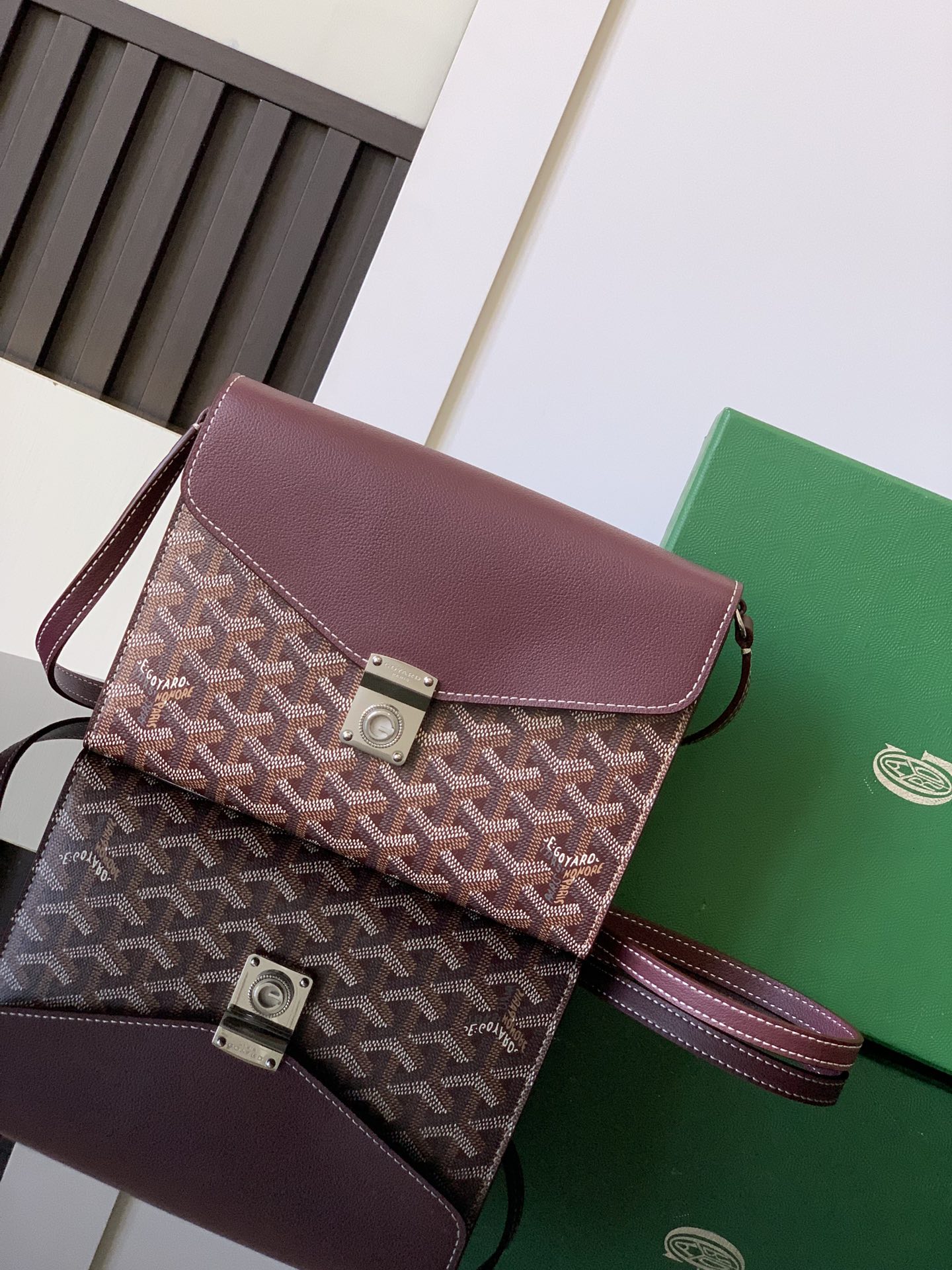 Goyard Chypre Wallet-Pouch Dark Red