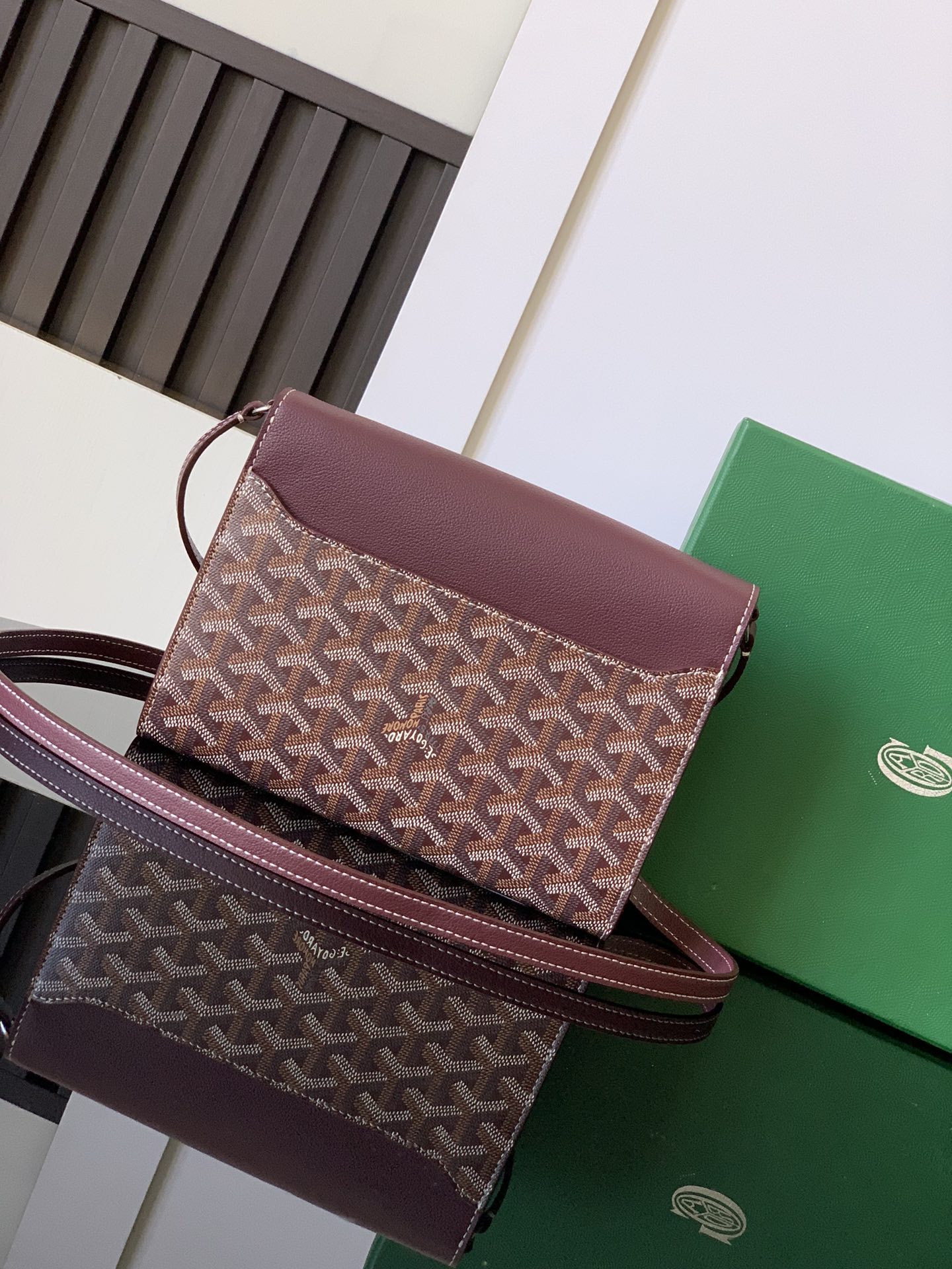 Goyard Chypre Wallet-Pouch Dark Red