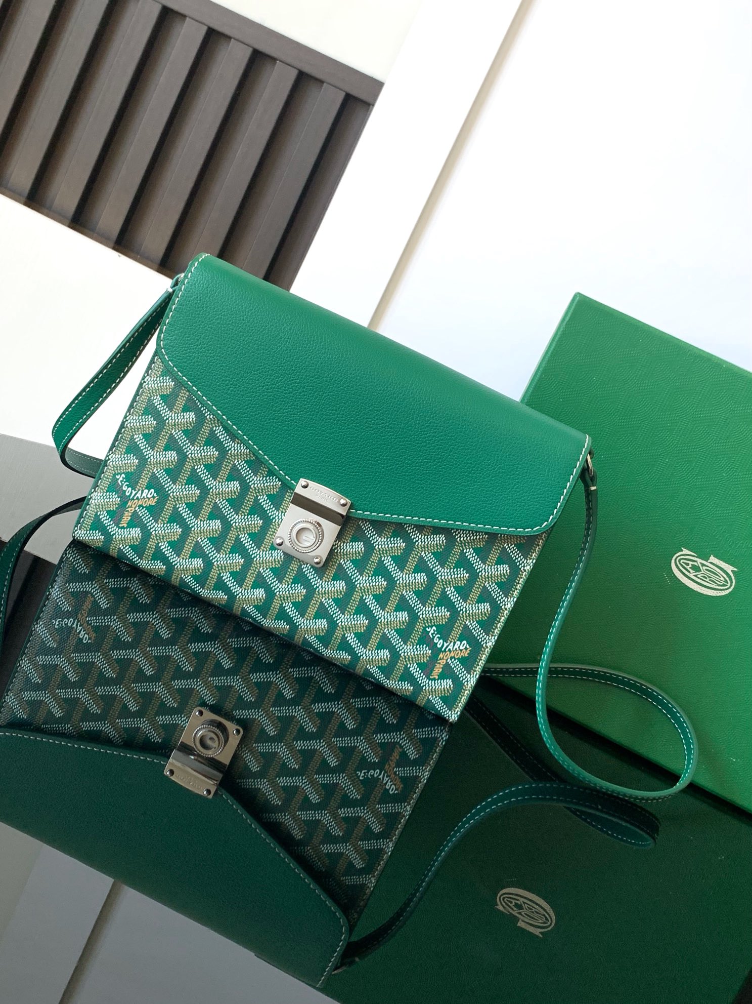 Goyard Chypre Wallet-Pouch Green