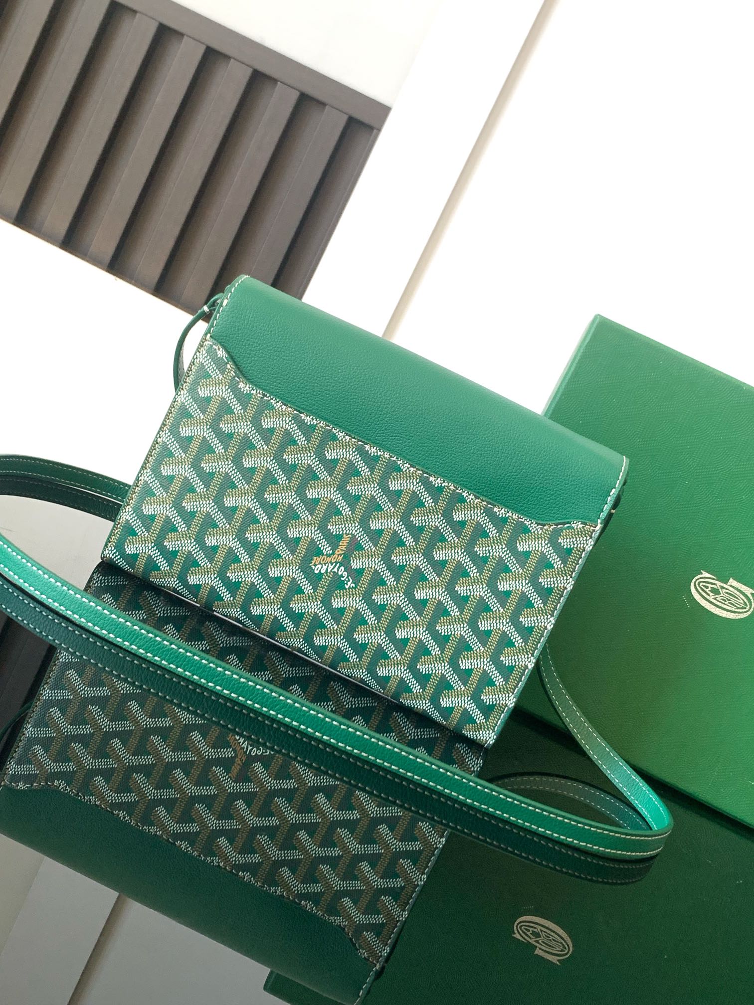 Goyard Chypre Wallet-Pouch Green