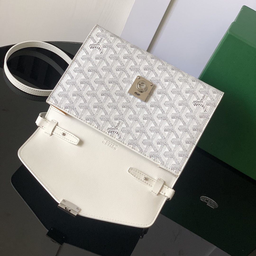 Goyard Chypre Wallet-Pouch White