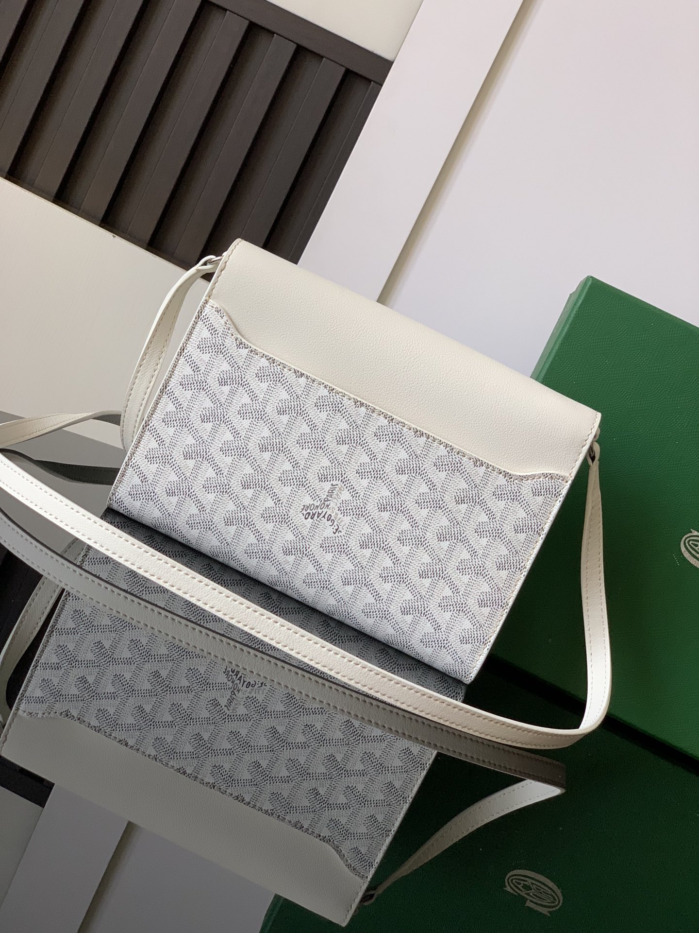 Goyard Chypre Wallet-Pouch White