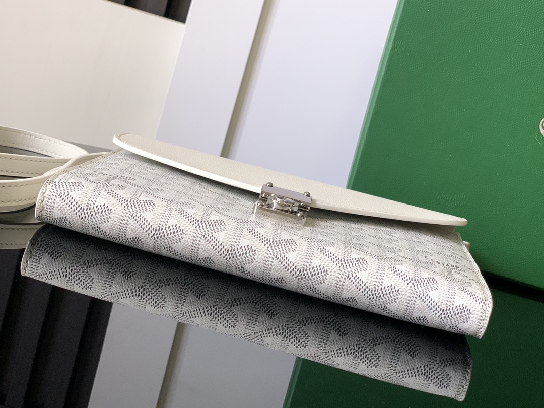 Goyard Chypre Wallet-Pouch White