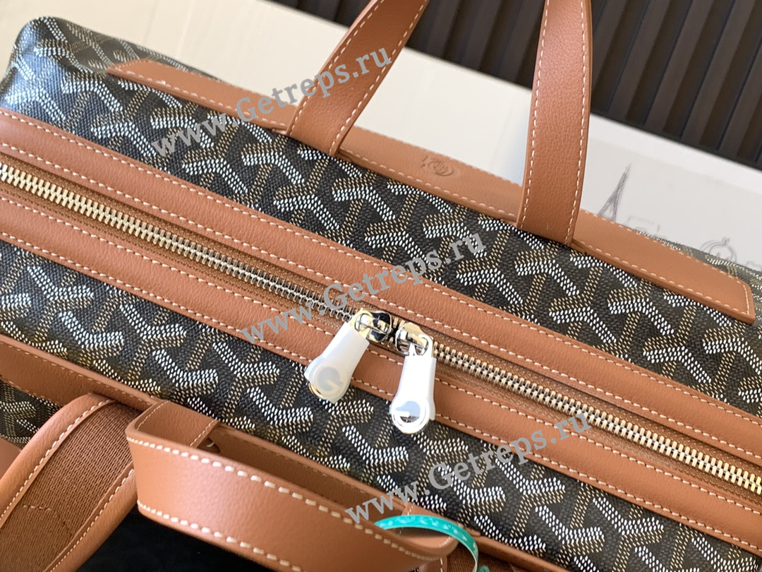Goyard Cisalpin Backpack Brown and Grey