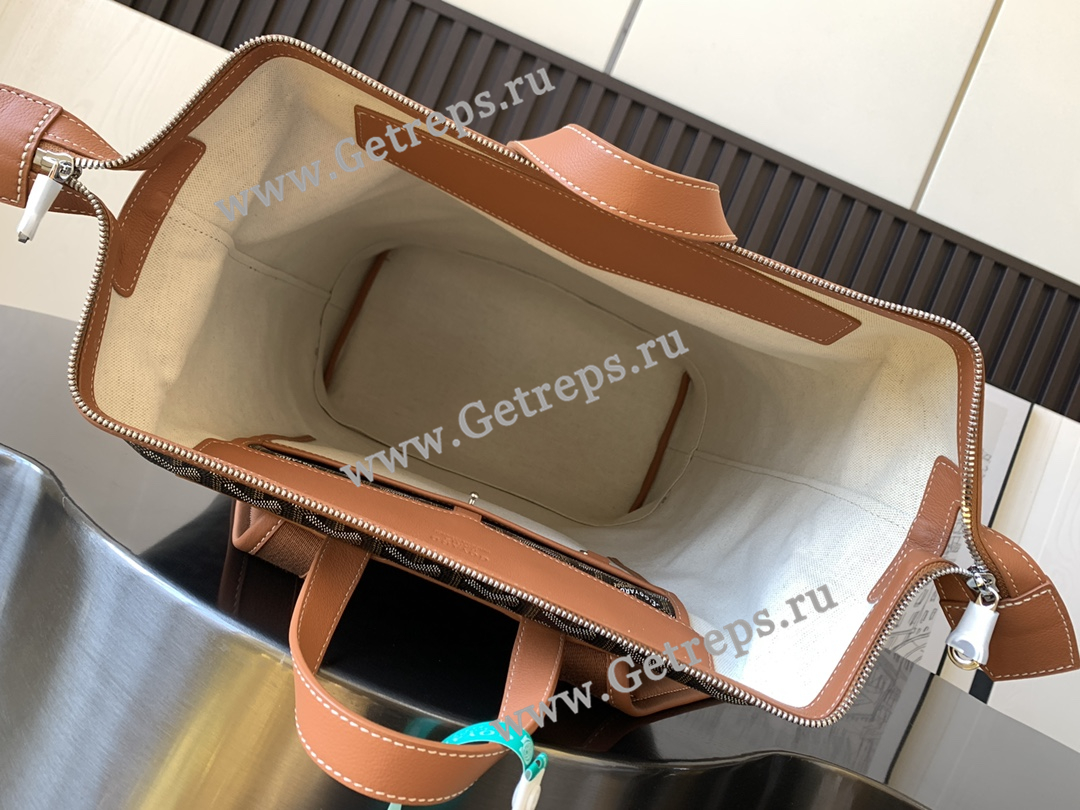 Goyard Cisalpin Backpack Brown and Grey