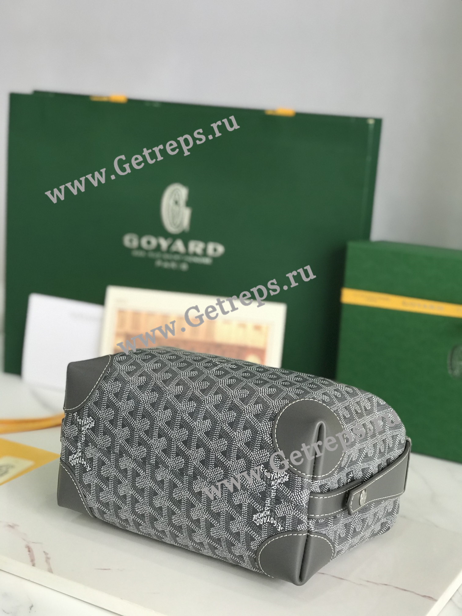 Goyard Cosmetic Bag Grey
