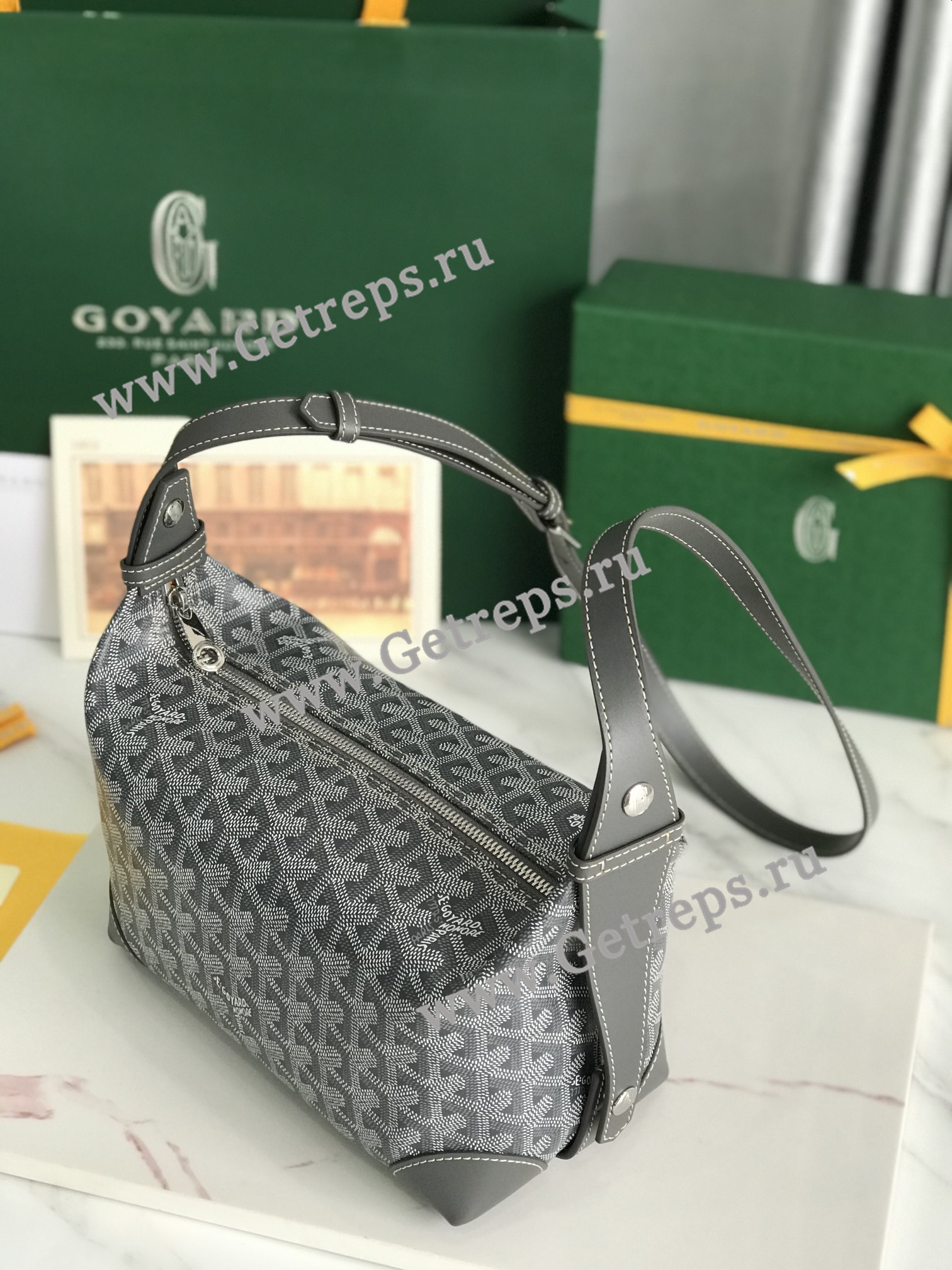 Goyard Cosmetic Bag Grey