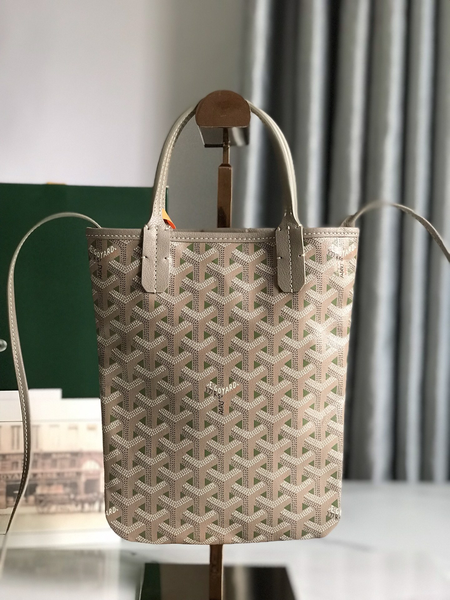 Goyard Goyard Poitiers Claire-Voie Bag Khaki and Grege