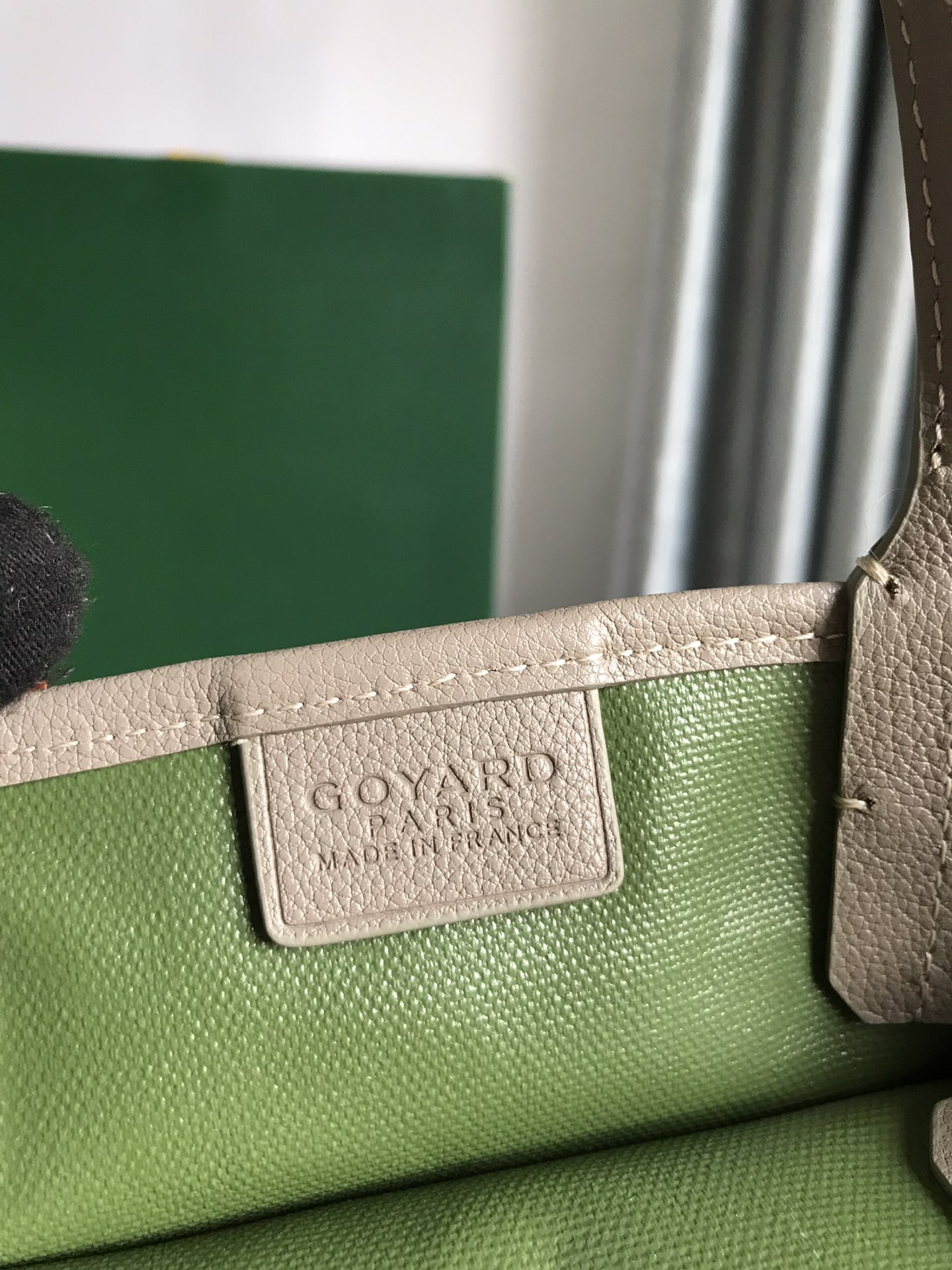 Goyard Goyard Poitiers Claire-Voie Bag Khaki and Grege