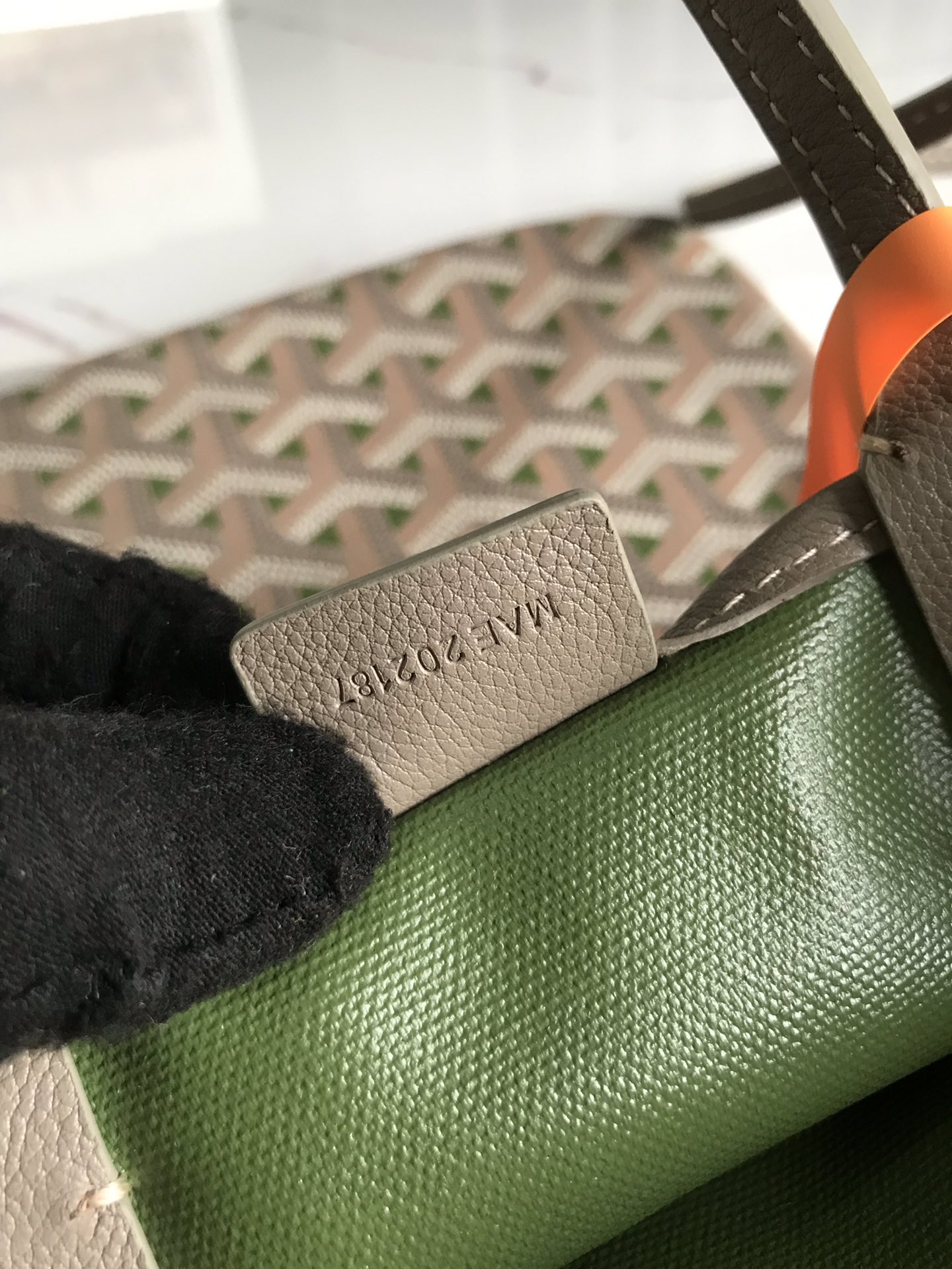 Goyard Goyard Poitiers Claire-Voie Bag Khaki and Grege