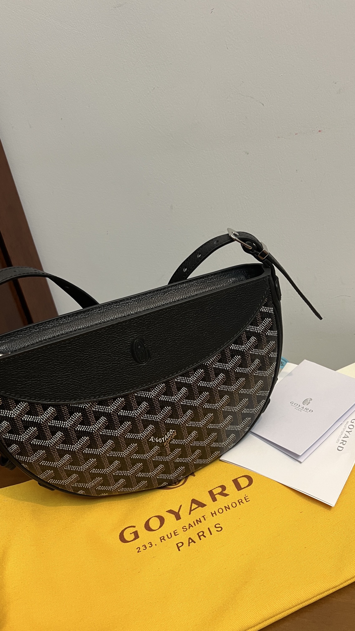 Goyard Hirondelle Bag Black