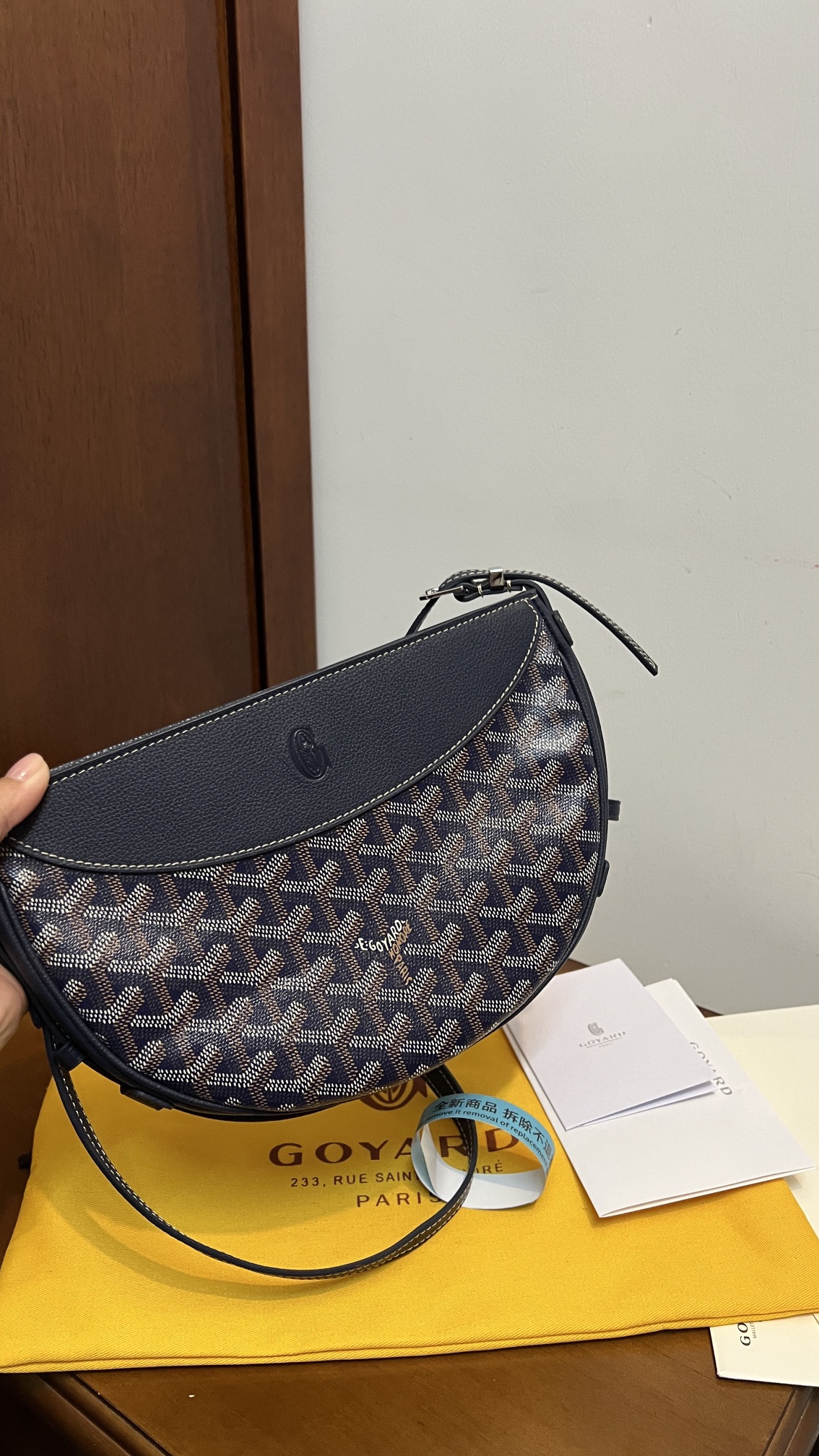 Goyard Hirondelle Bag Dark Blue