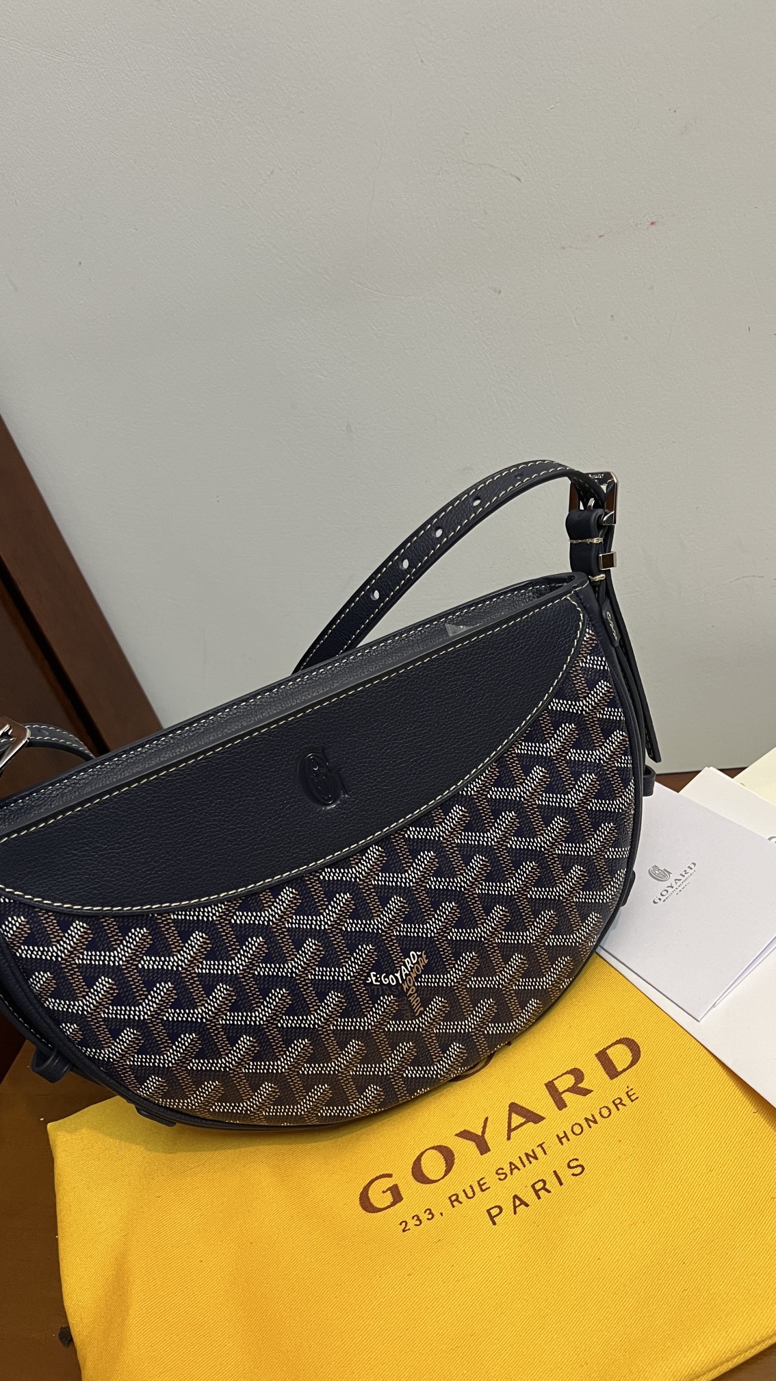 Goyard Hirondelle Bag Dark Blue