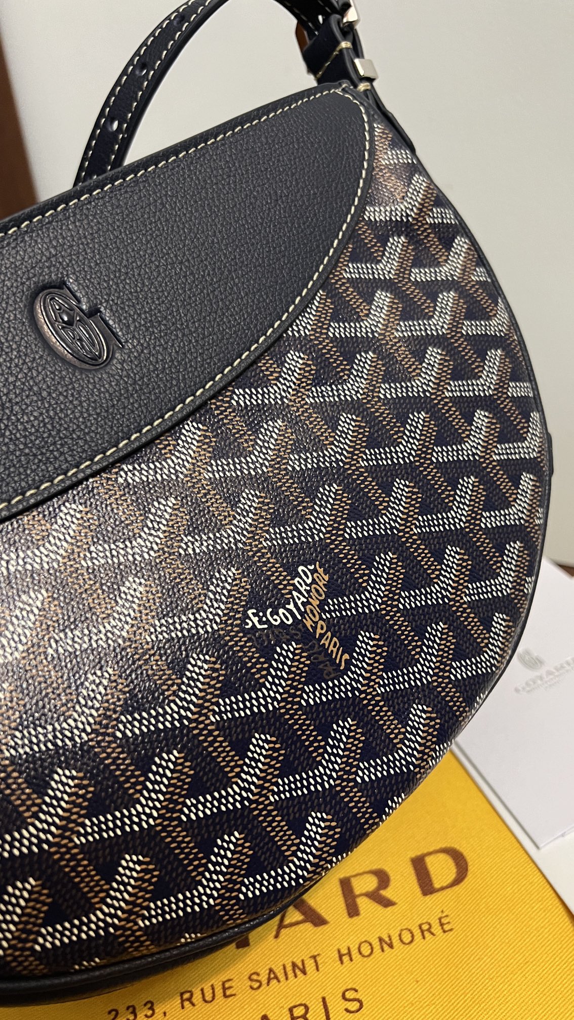 Goyard Hirondelle Bag Dark Blue