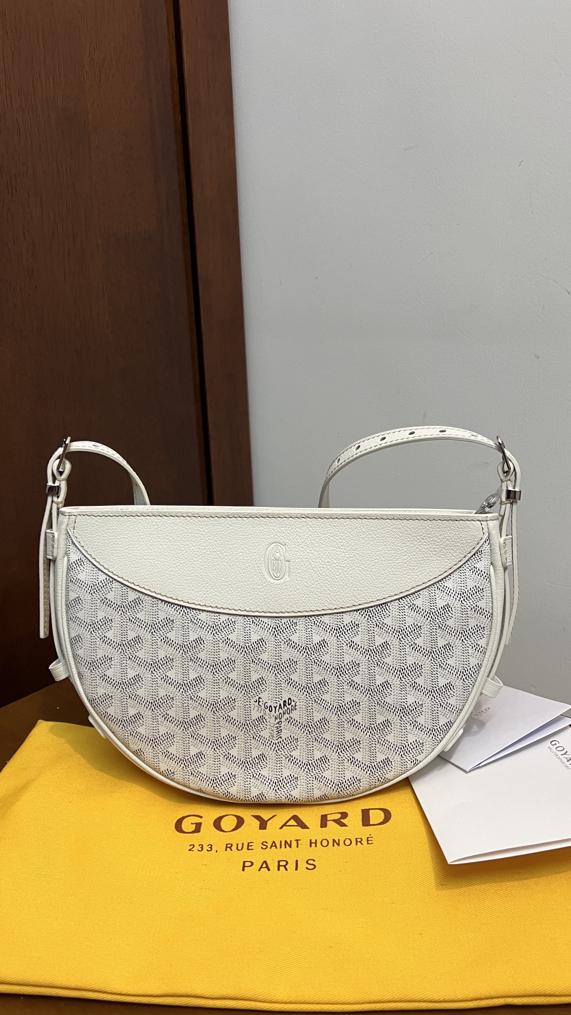 Goyard Hirondelle Bag Dark White