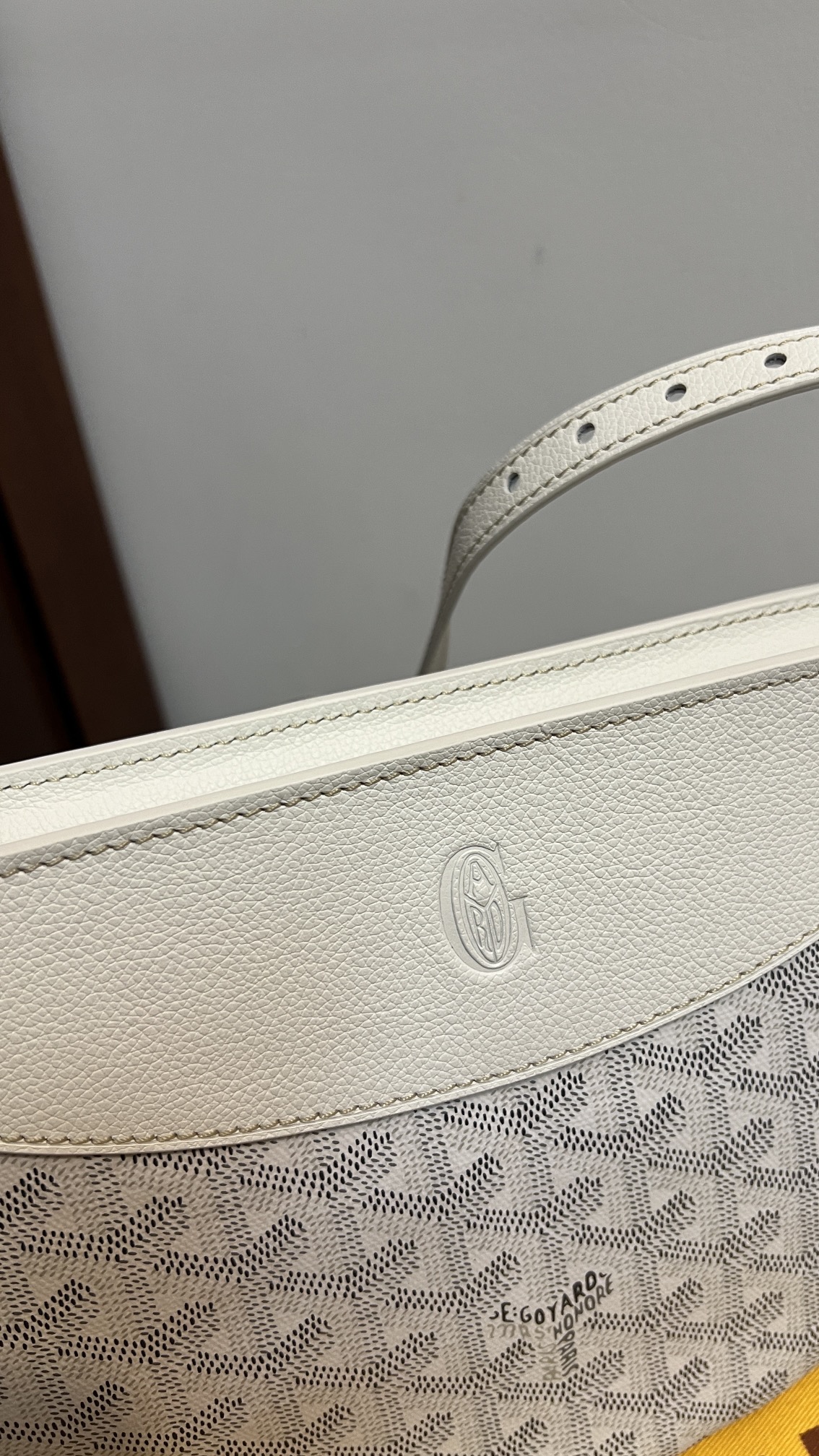 Goyard Hirondelle Bag Dark White