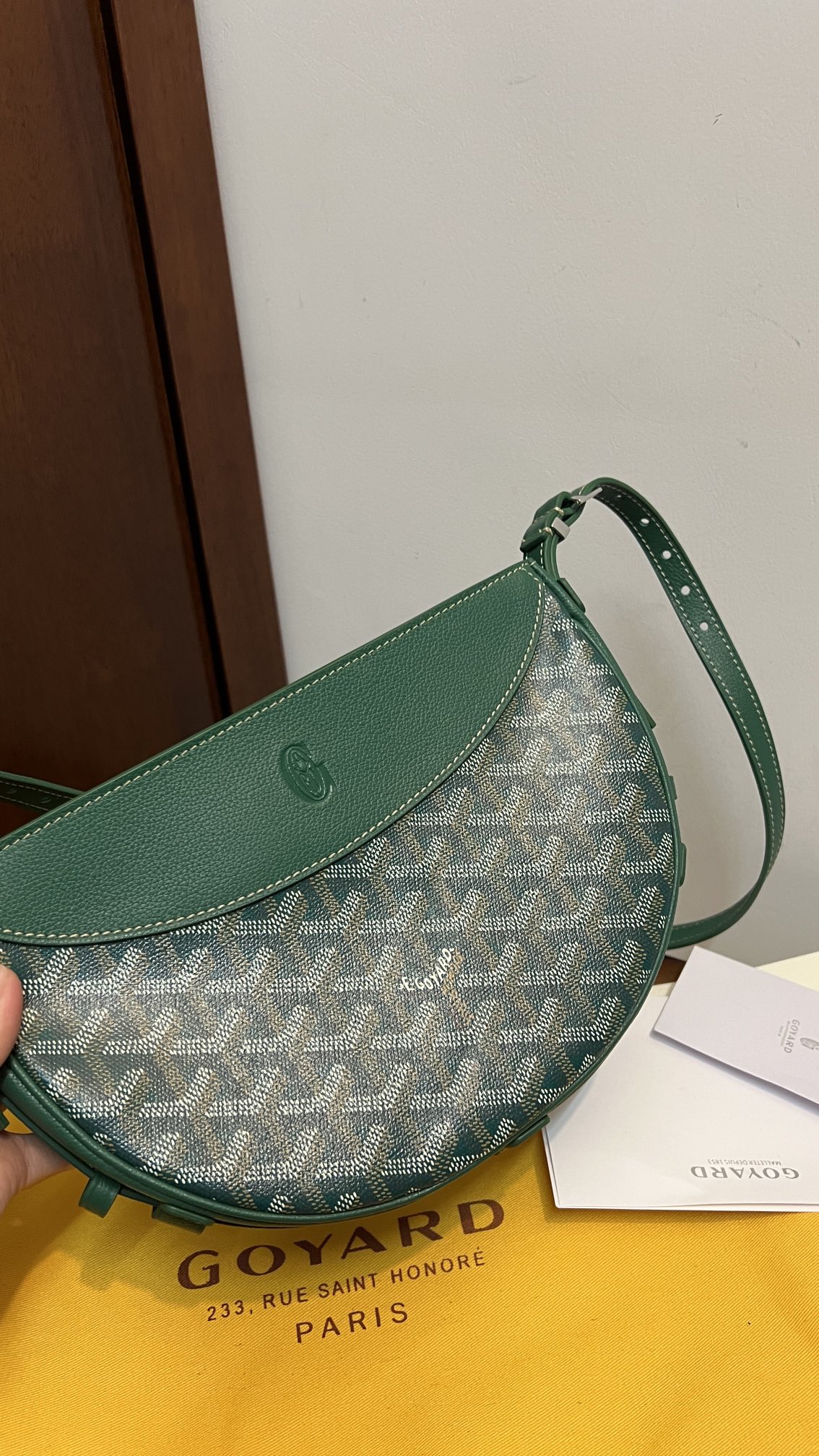 Goyard Hirondelle Bag Green