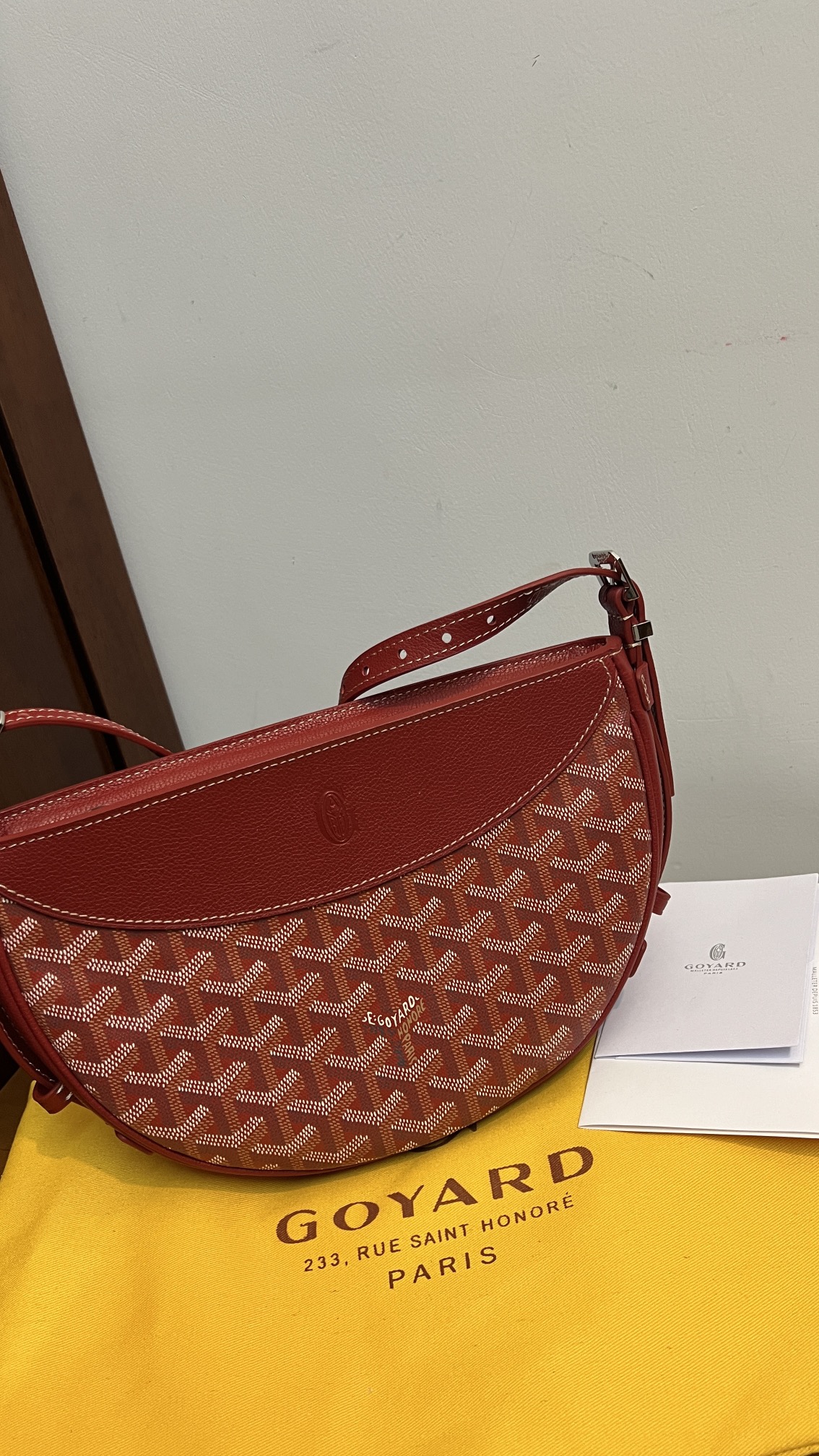 Goyard Hirondelle Bag Red