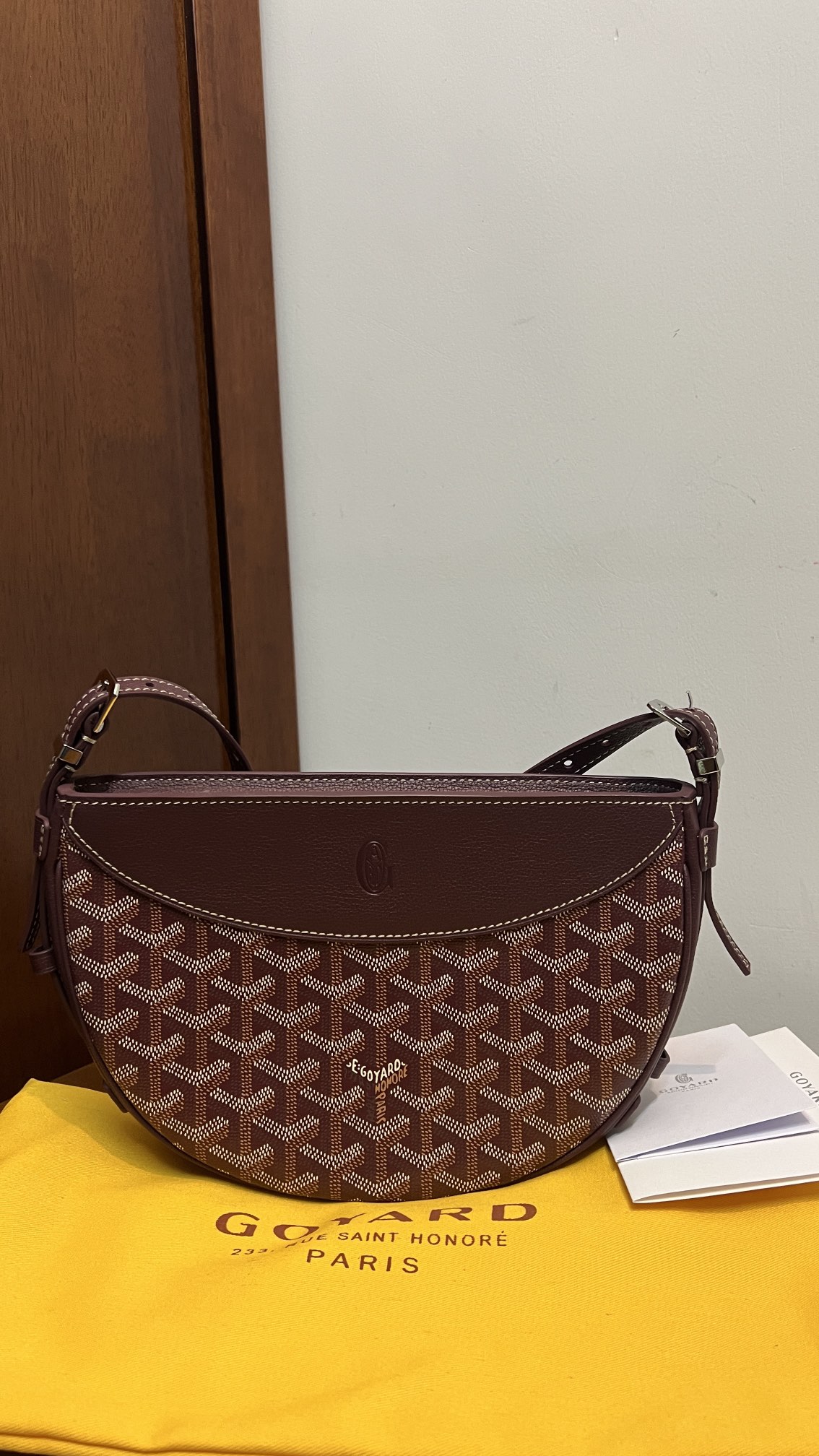 Goyard Hirondelle Bag Wine