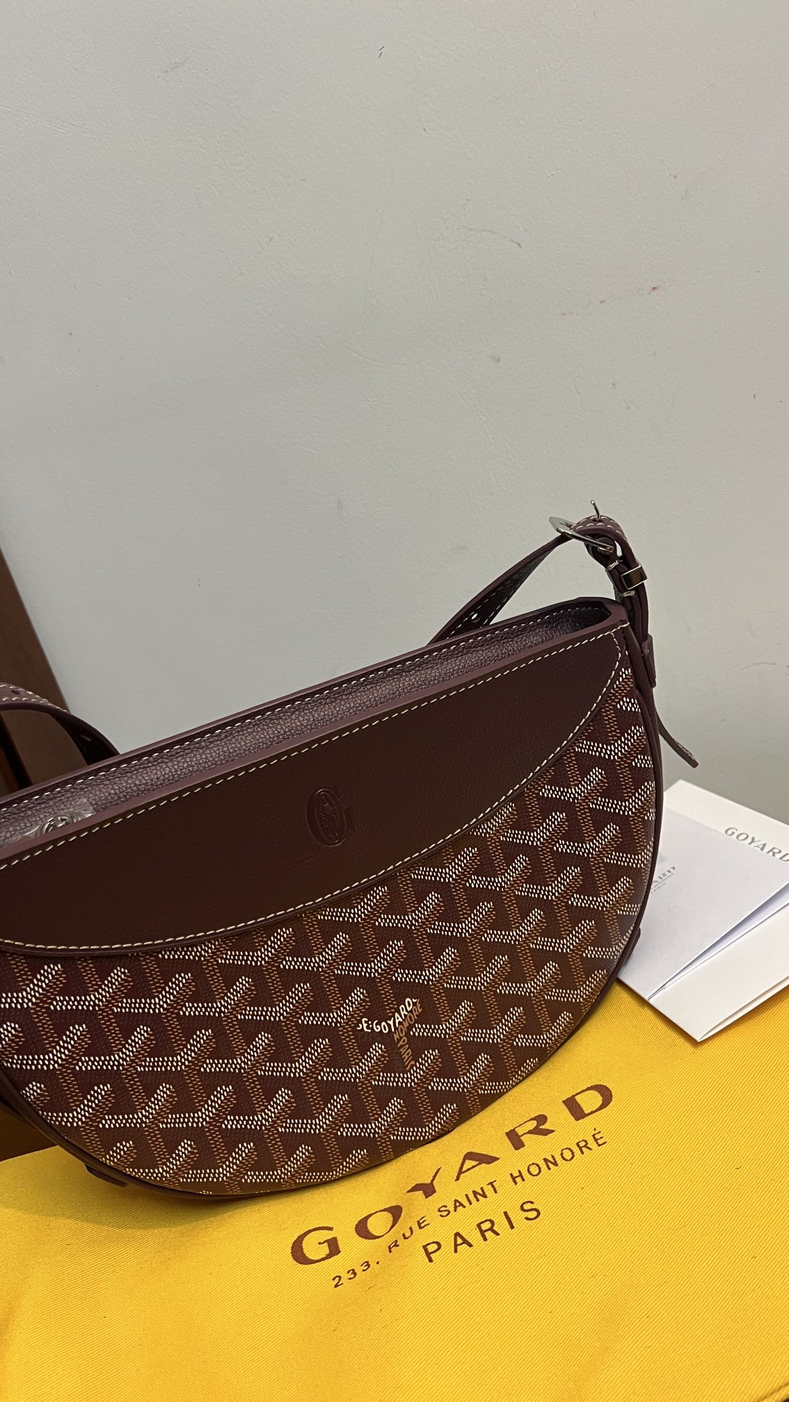 Goyard Hirondelle Bag Wine