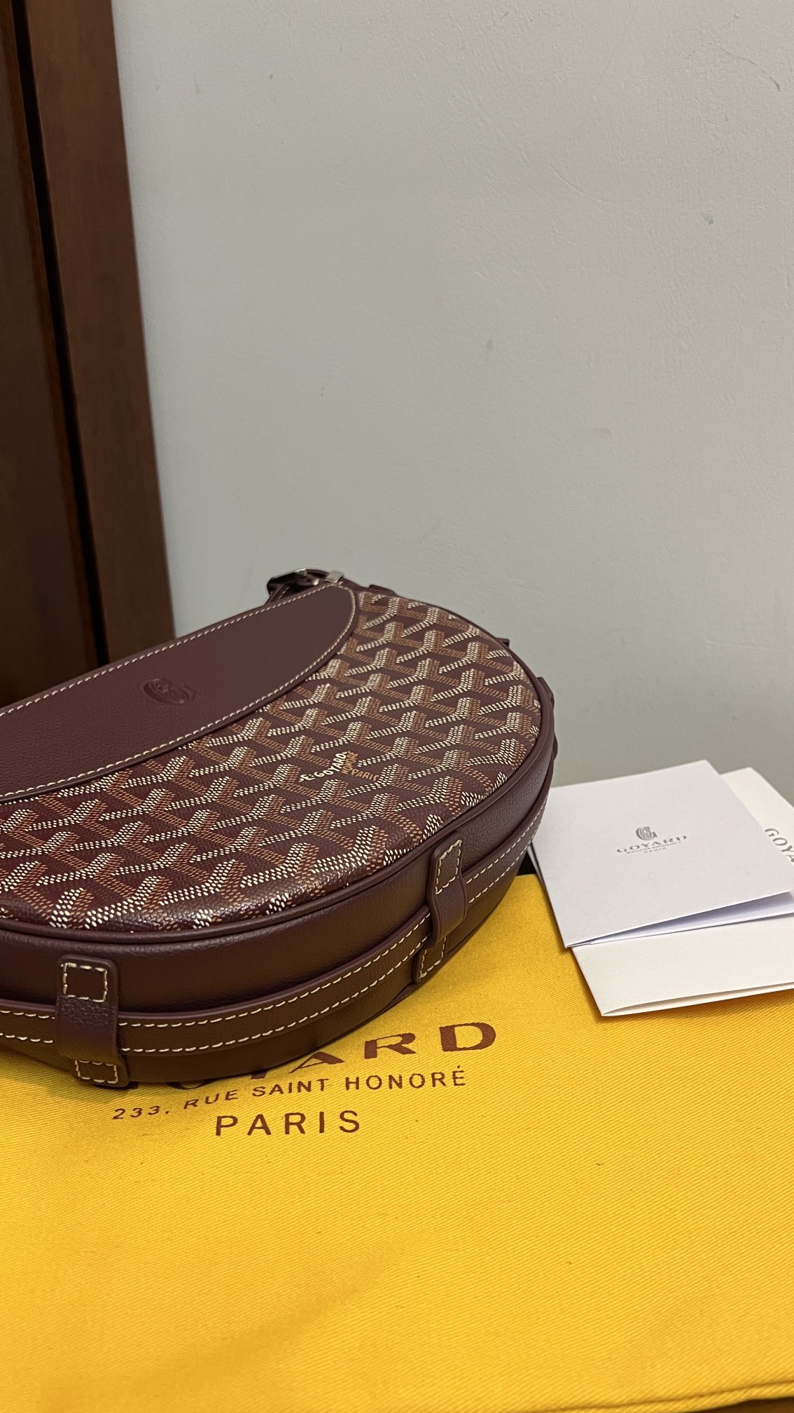 Goyard Hirondelle Bag Wine