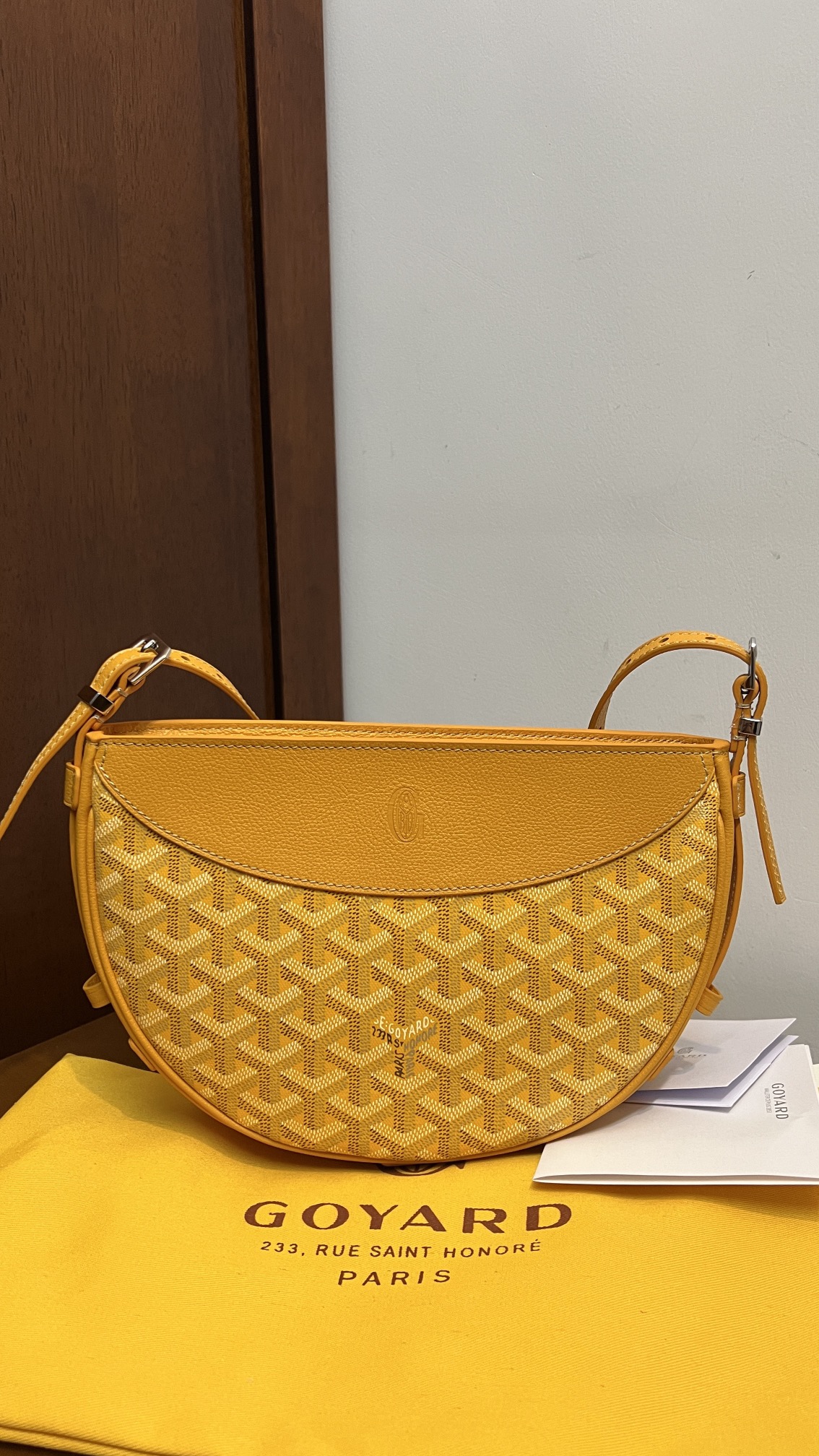 Goyard Hirondelle Bag yellow