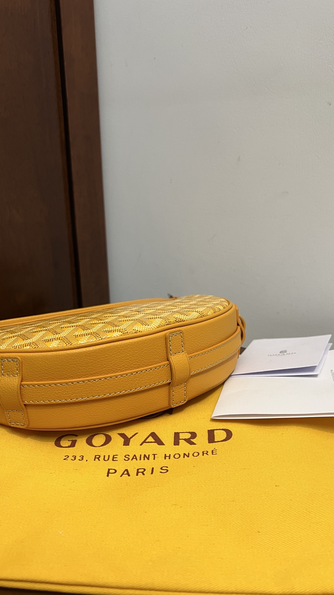 Goyard Hirondelle Bag yellow