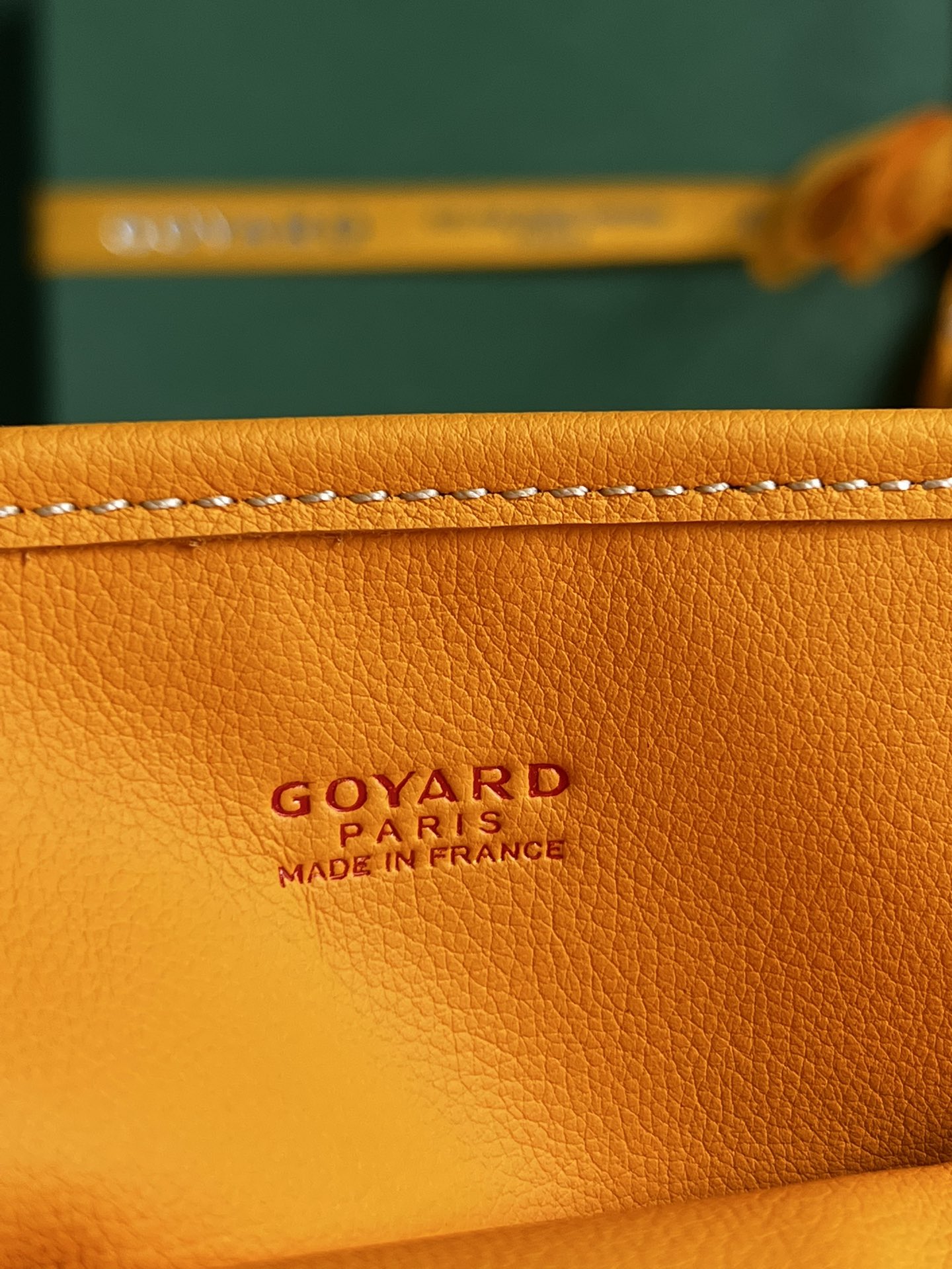 Goyard Mini Anjou Reversible Tote In Goyardine Calfskin with French Bulldog Yellow