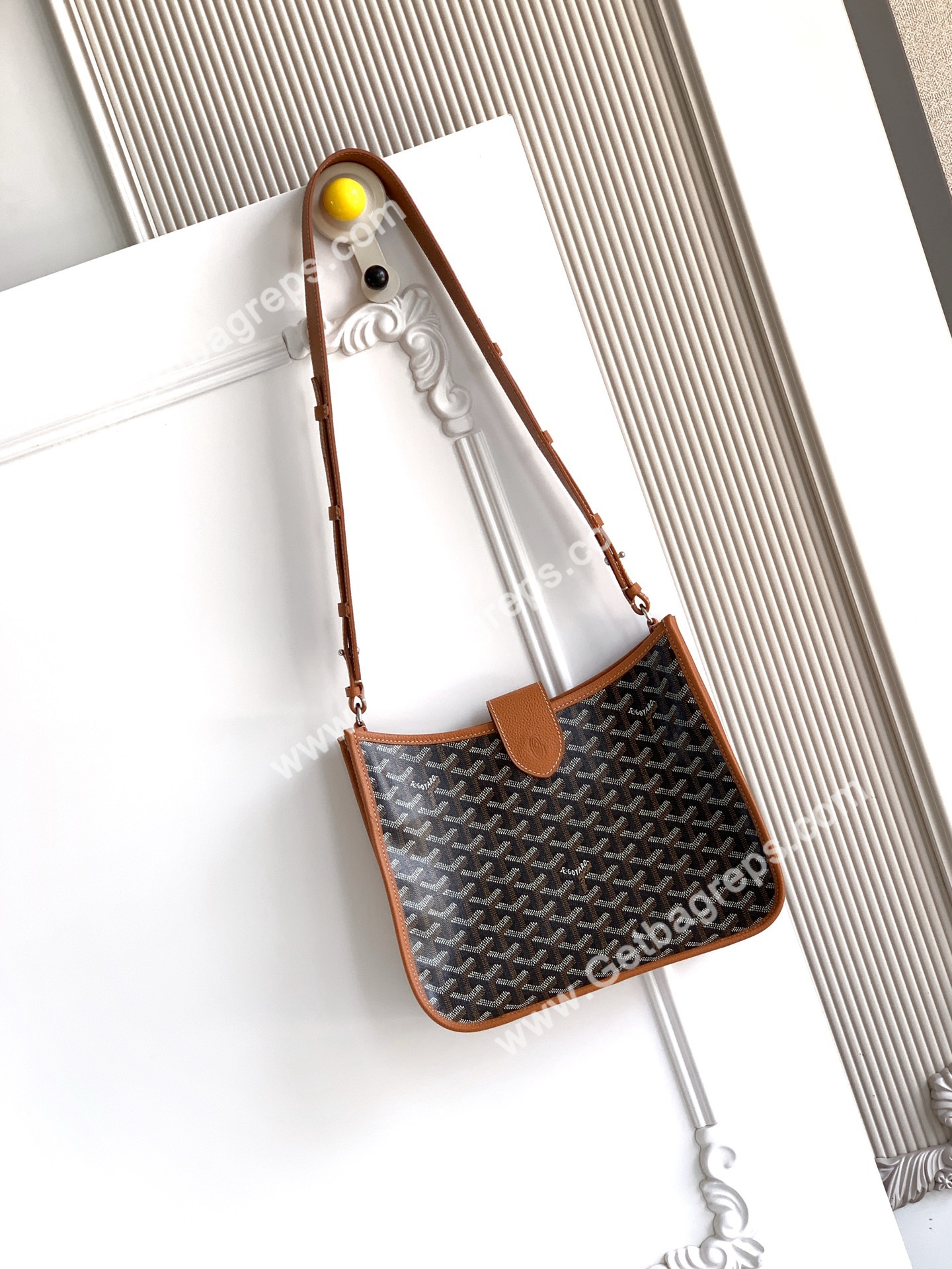 Goyard Musette PM Bag In Brown