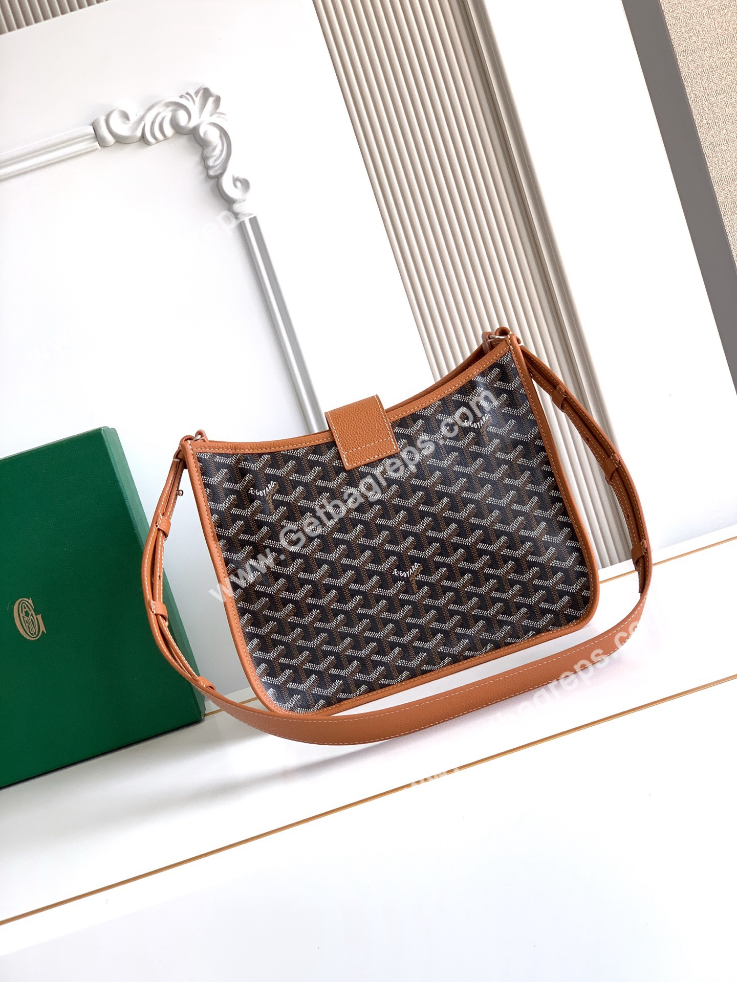 Goyard Musette PM Bag In Brown