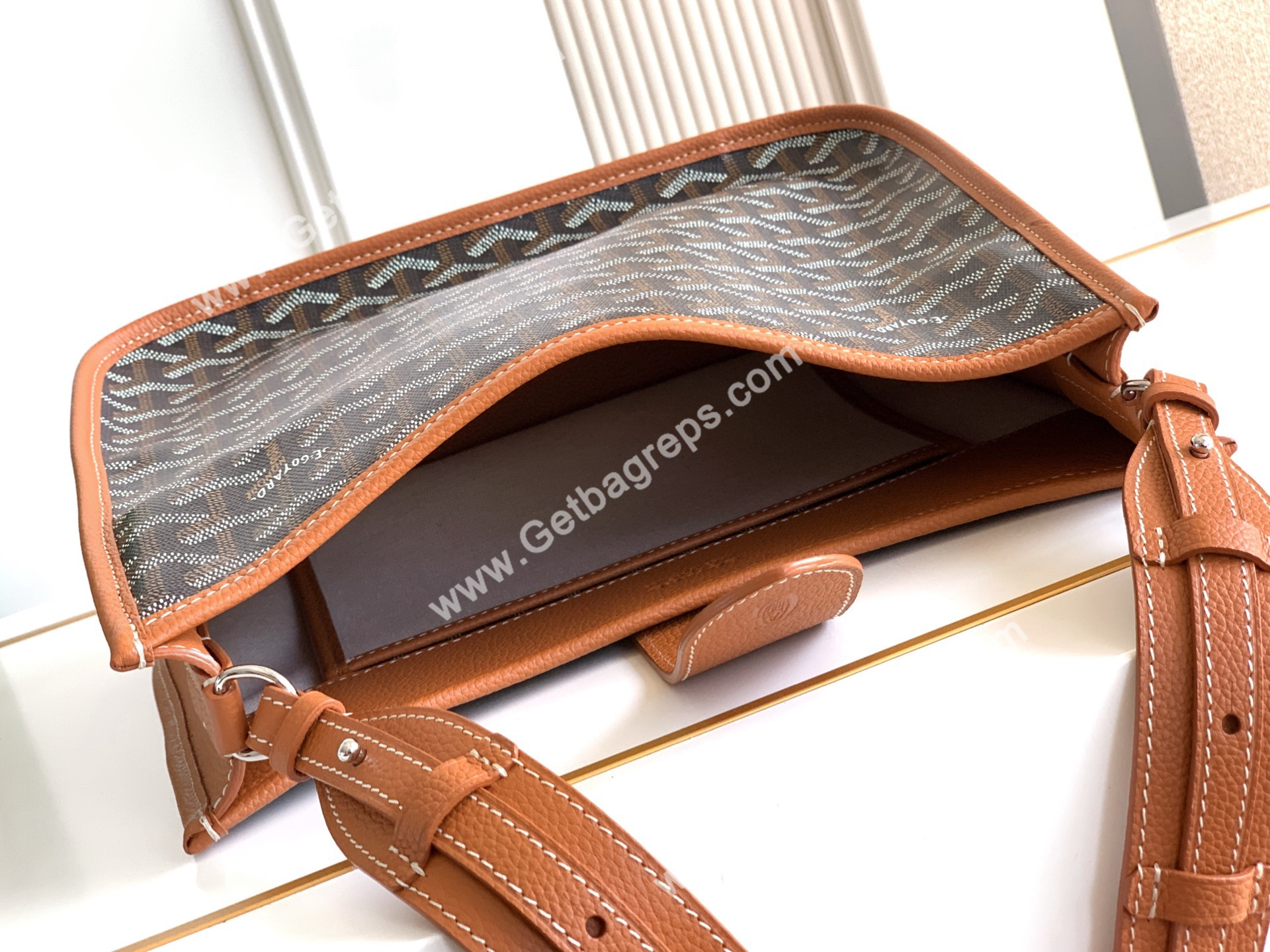 Goyard Musette PM Bag In Brown