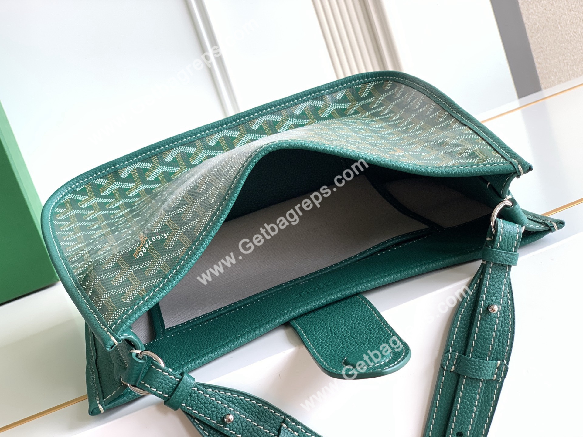 Goyard Musette PM Bag In Green