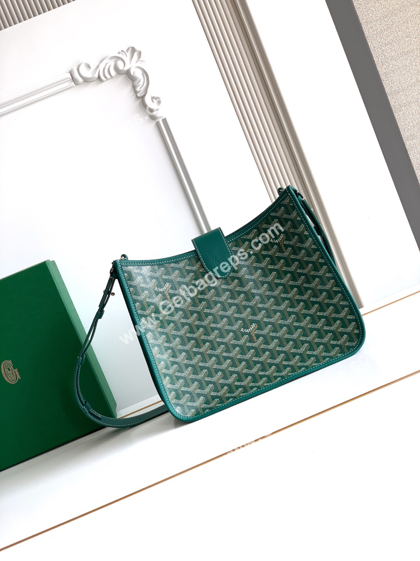 Goyard Musette PM Bag In Green