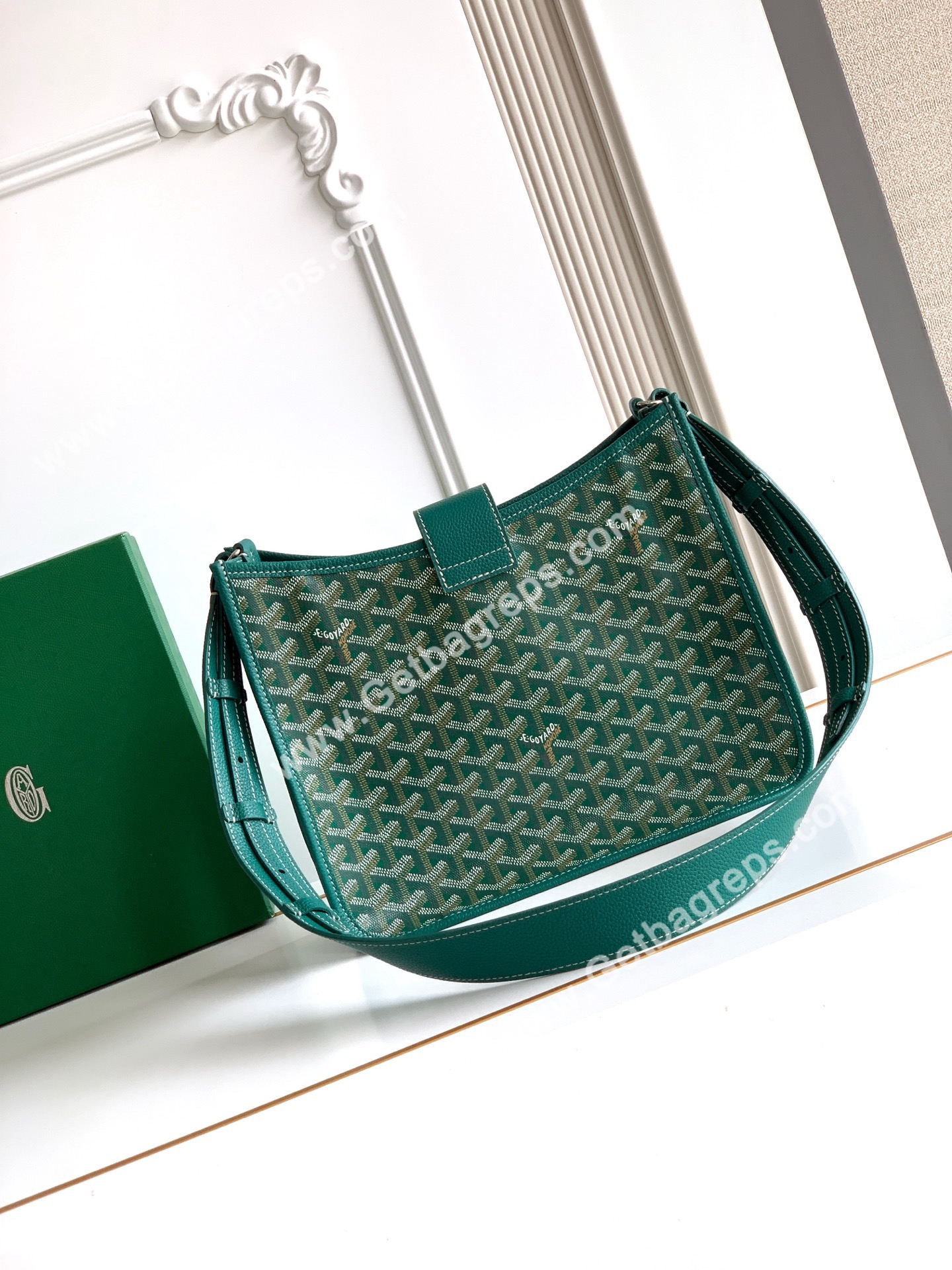 Goyard Musette PM Bag In Green