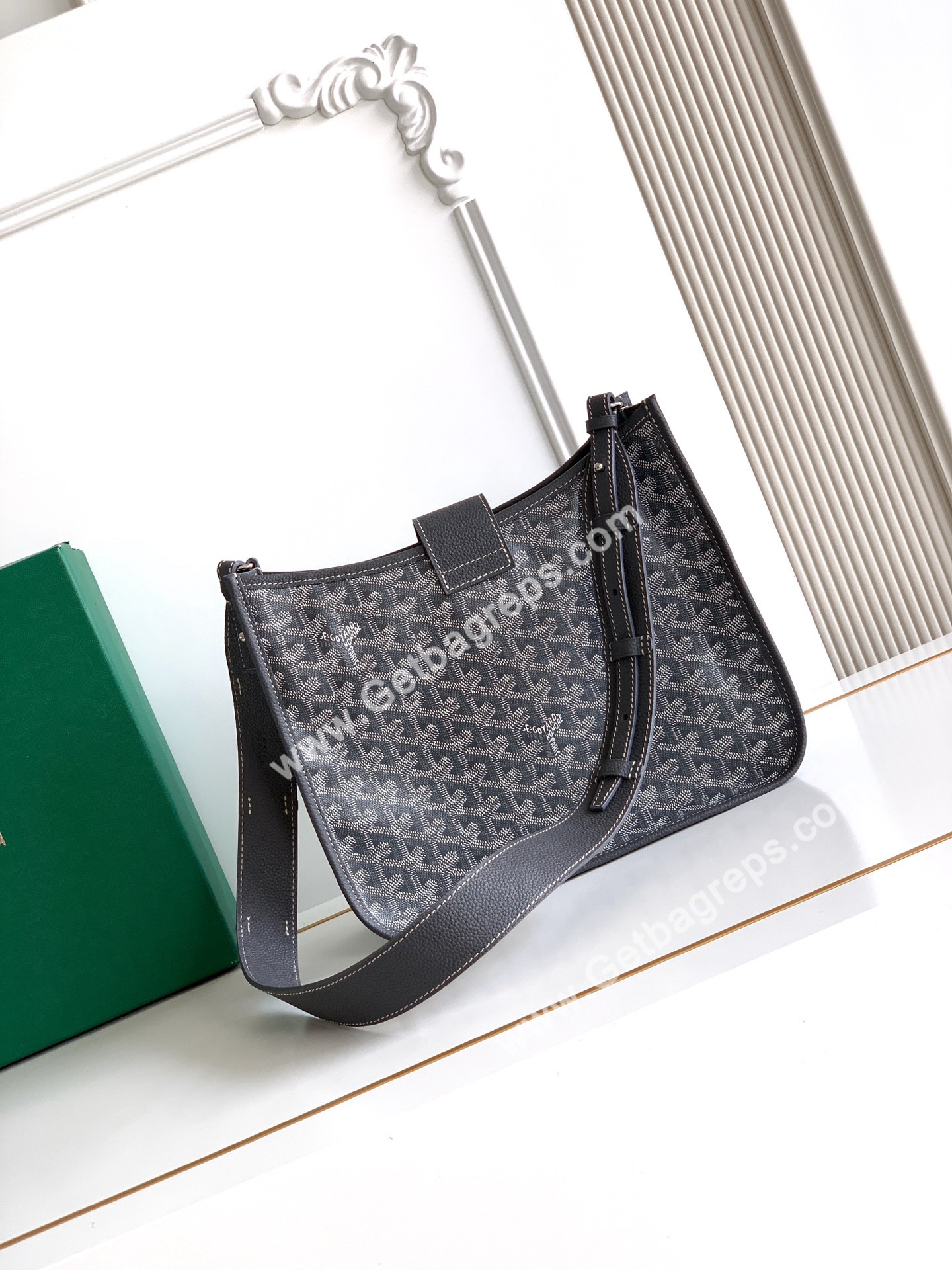 Goyard Musette PM Bag In Grey